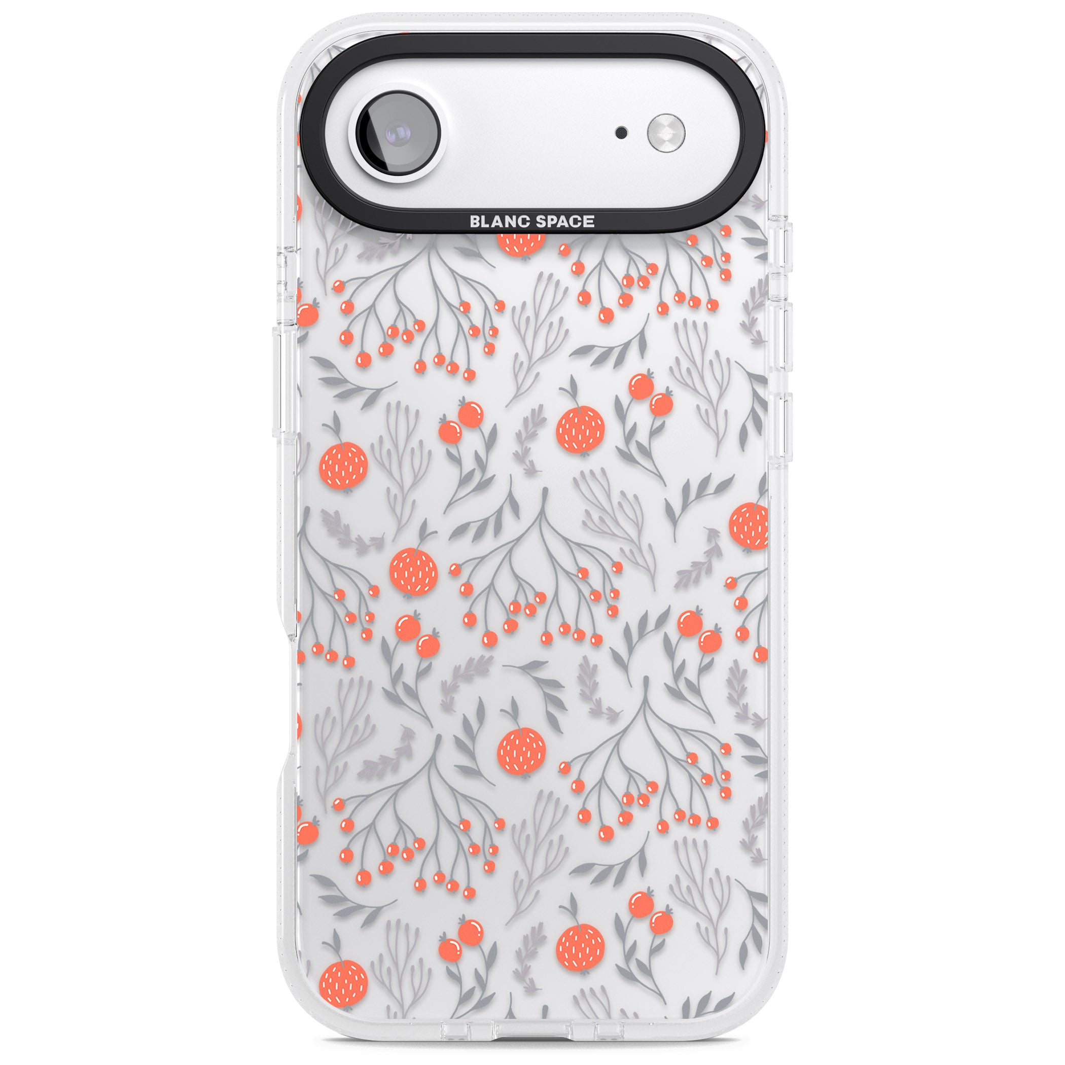 Red Fruits Floral iPhone 17 Air Impact Air Clear Phone Case