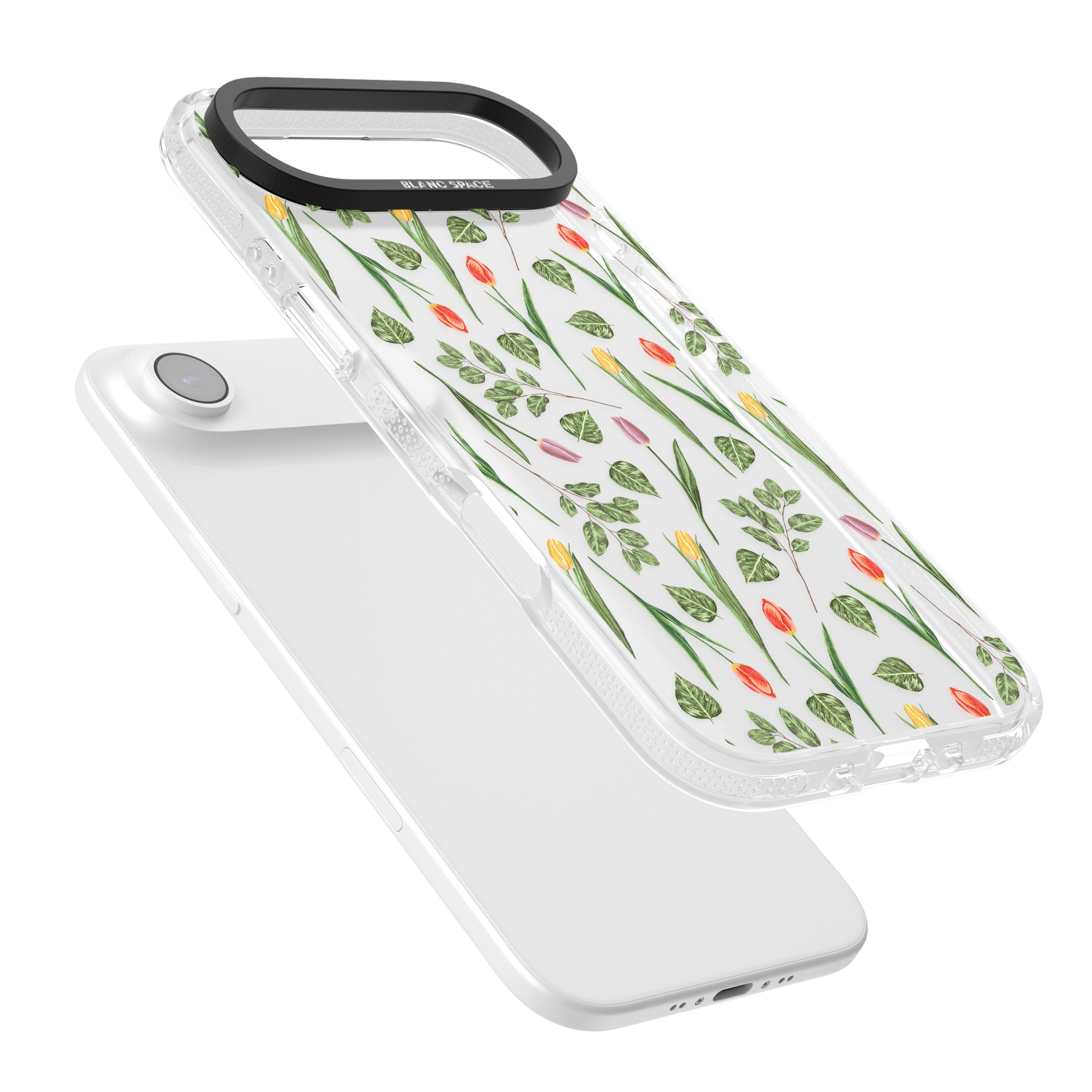 Spring Tulips Floral iPhone 17 Air Impact Air Clear Phone Case Colours