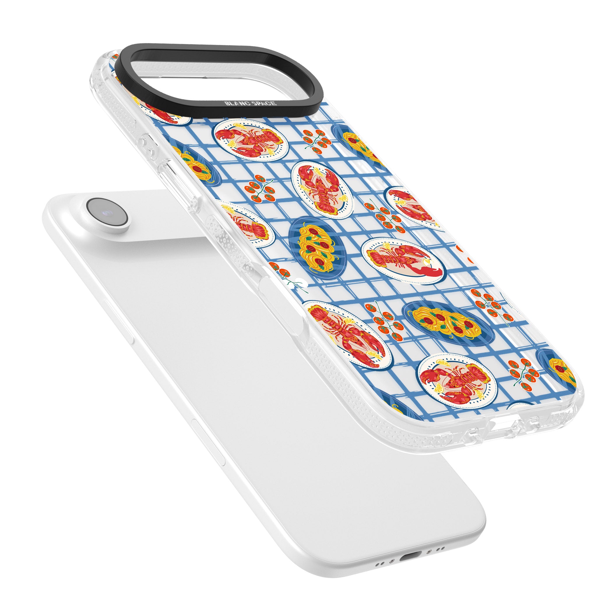 Lobster & Pasta Picnic iPhone 17 Air Impact Air Clear Phone Case Colours