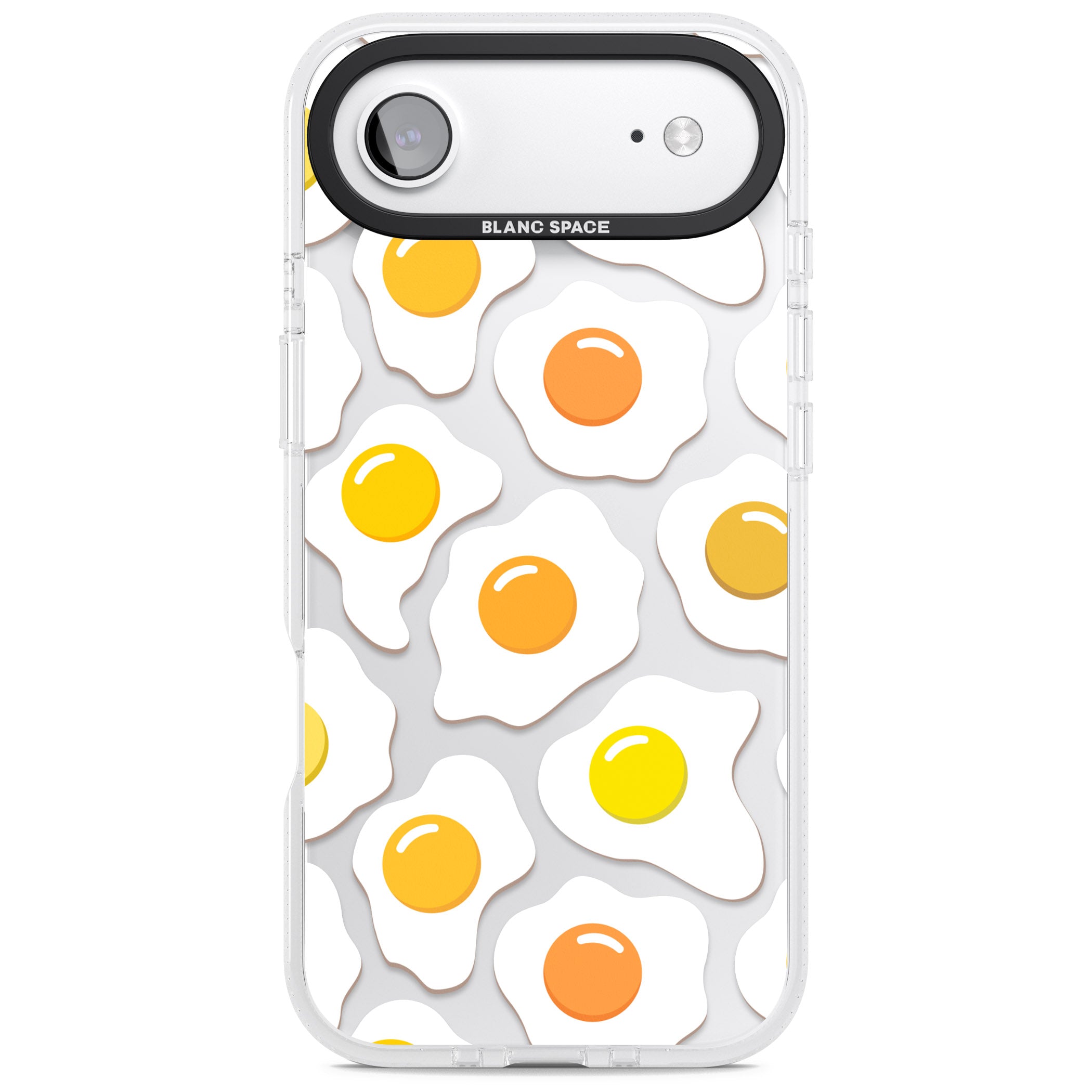 Fried Egg Pattern iPhone 17 Air Impact Air Clear Phone Case