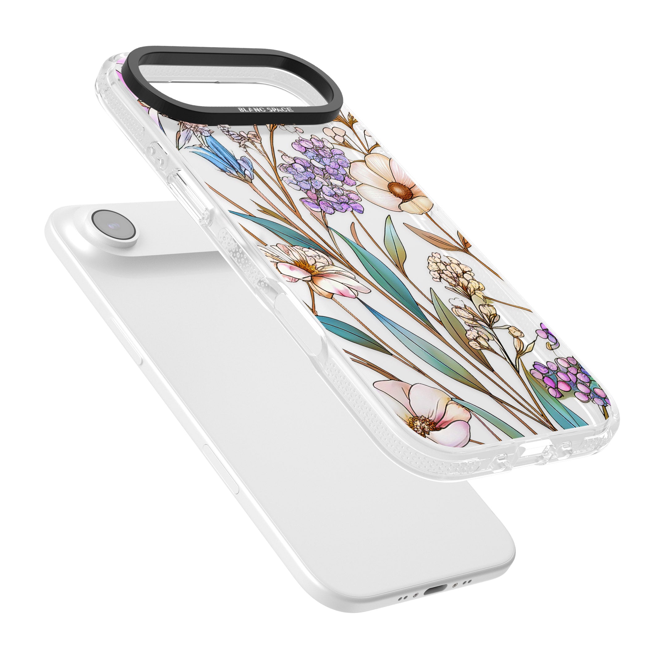 Glass Wildflower Mix iPhone 17 Air Impact Air Clear Phone Case Colours