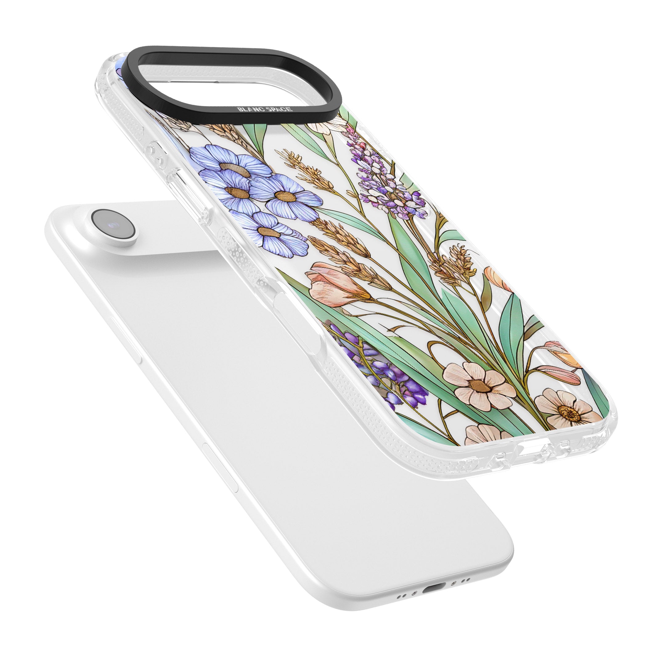 Glass Lavenders & Daisies iPhone 17 Air Impact Air Clear Phone Case Colours