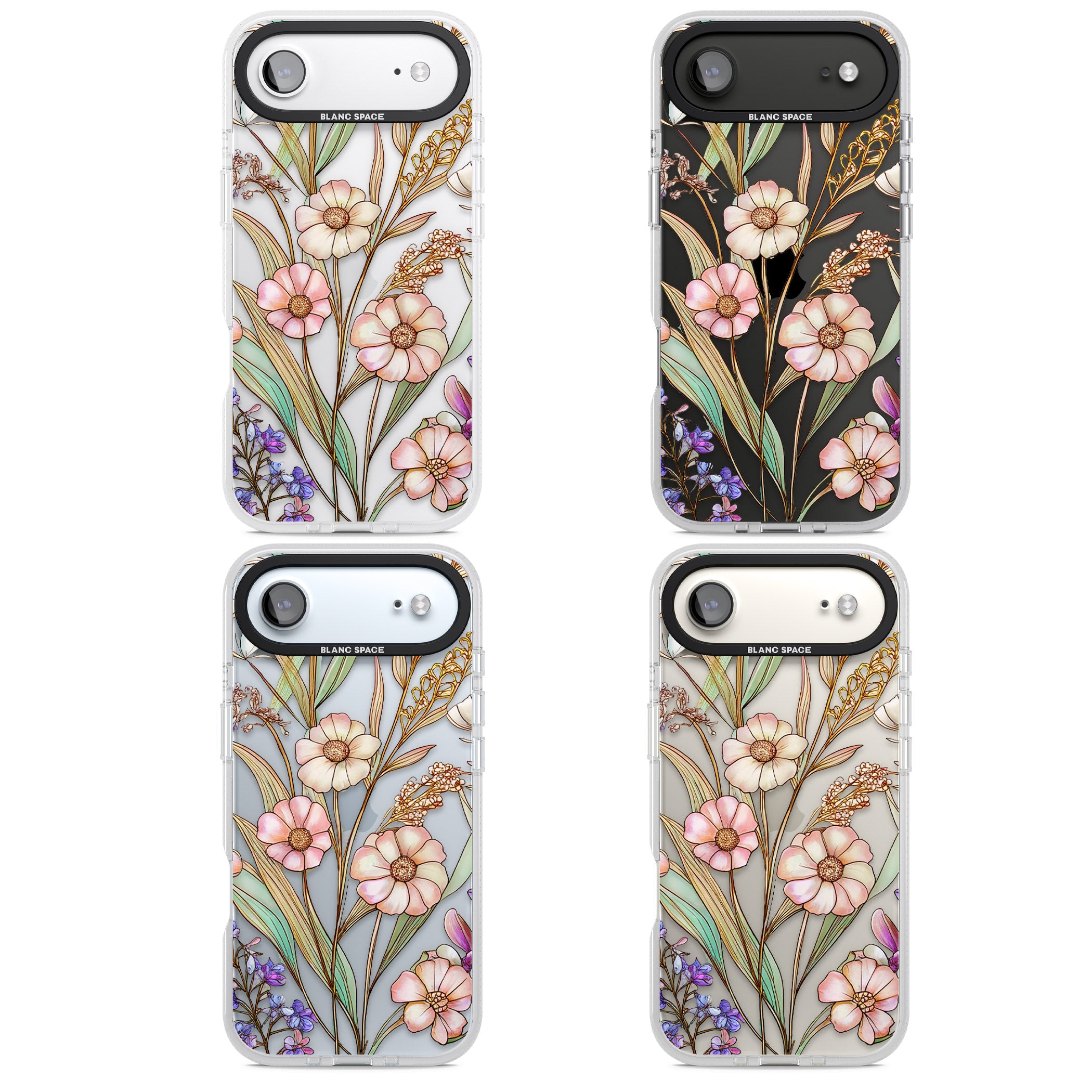 Glass Spring Flowers iPhone 17 Air Impact Air Clear Phone Case APT Impact Protection