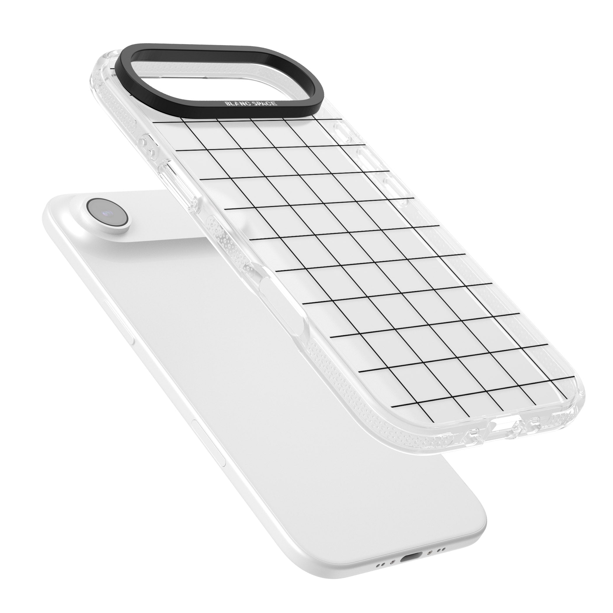 Simplistic Large Grid iPhone 17 Air Impact Air Clear Phone Case Colours