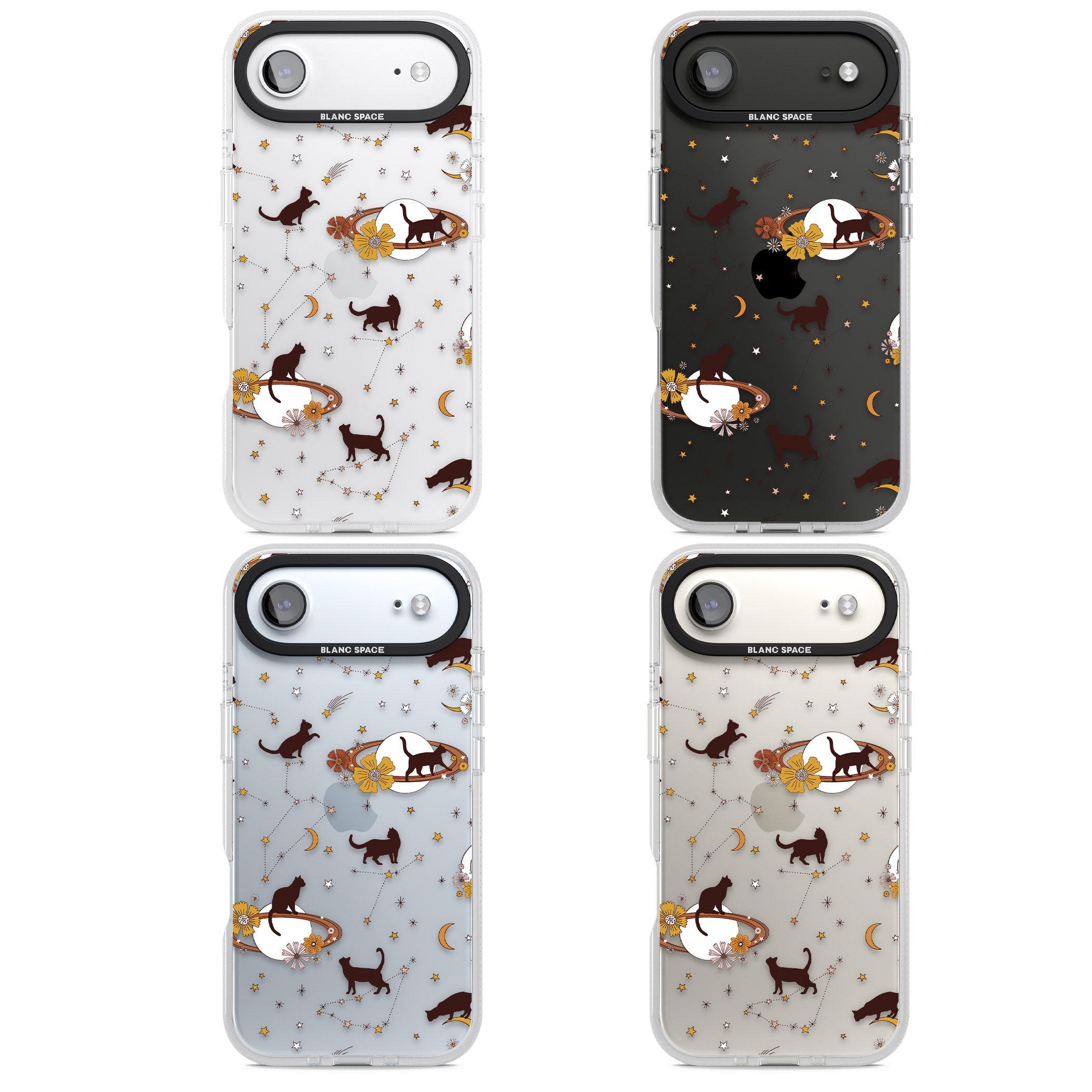 Halloween Cats And Astrology iPhone 17 Air Impact Air Clear Phone Case APT Impact Protection