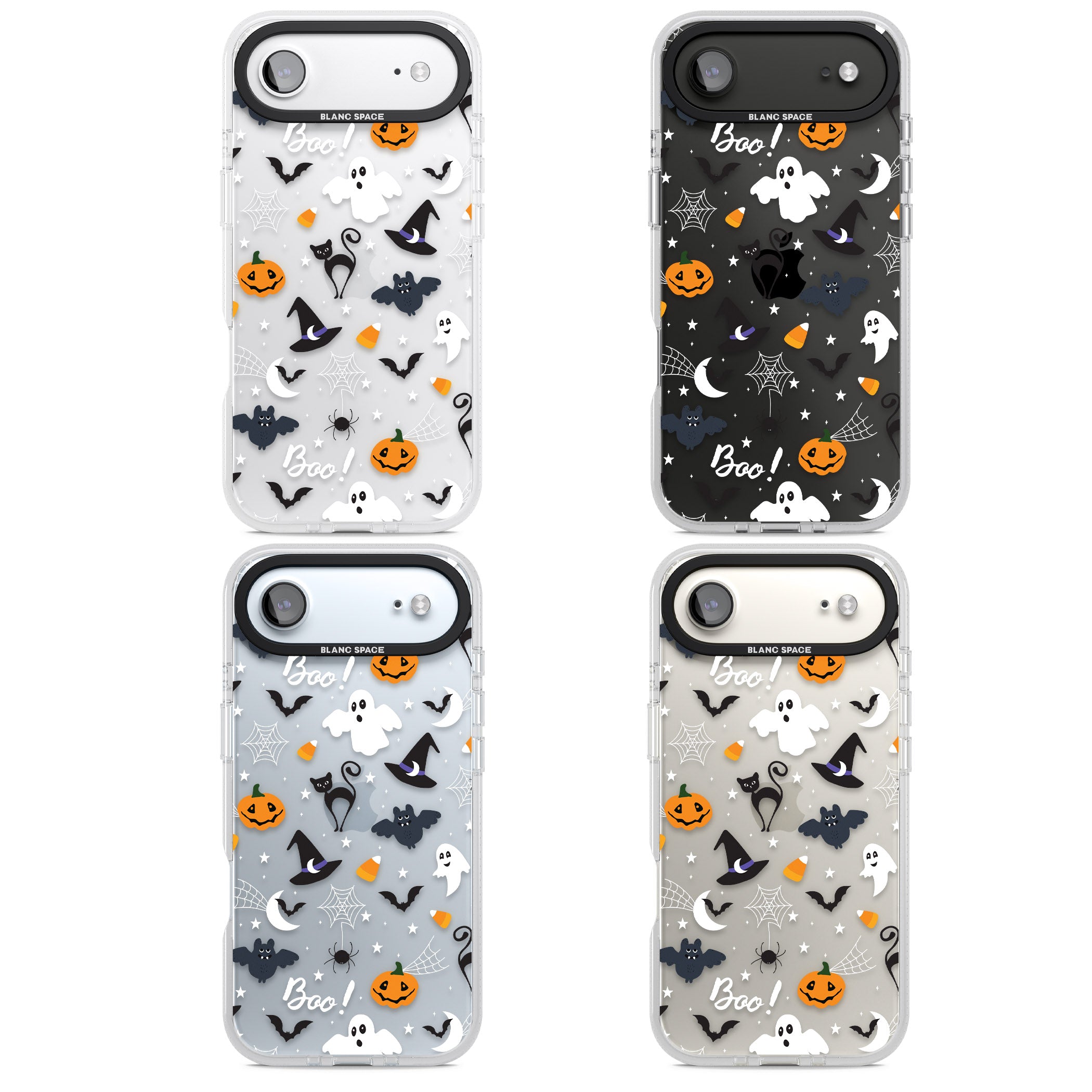 Halloween Mix Pattern iPhone 17 Air Impact Air Clear Phone Case APT Impact Protection