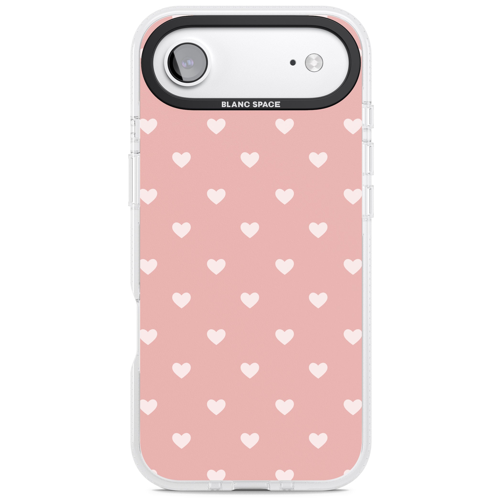 Small Heart Pattern: Pink iPhone 17 Air Impact Air Clear Phone Case