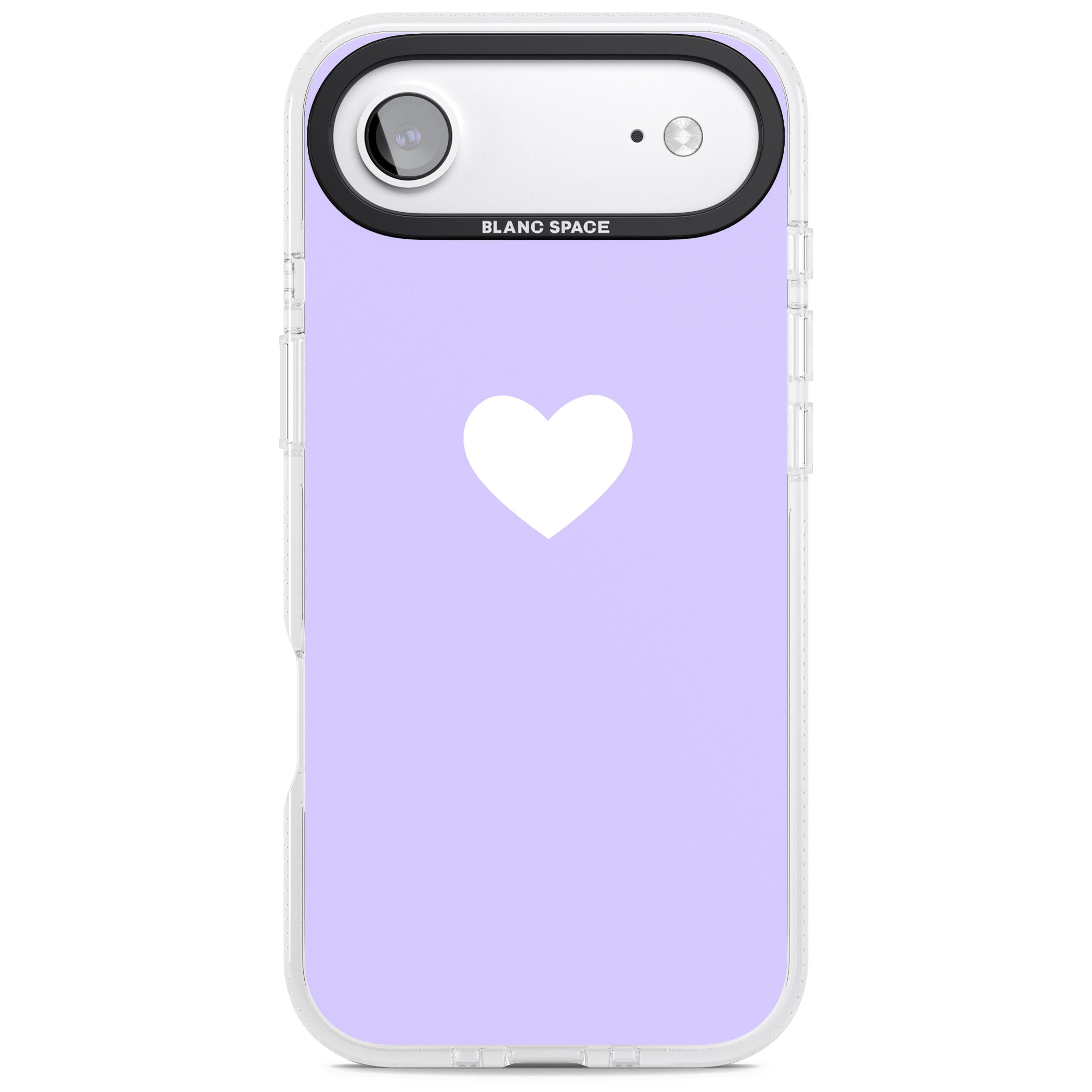 Pale Purple Heart iPhone 17 Air Impact Air Clear Phone Case