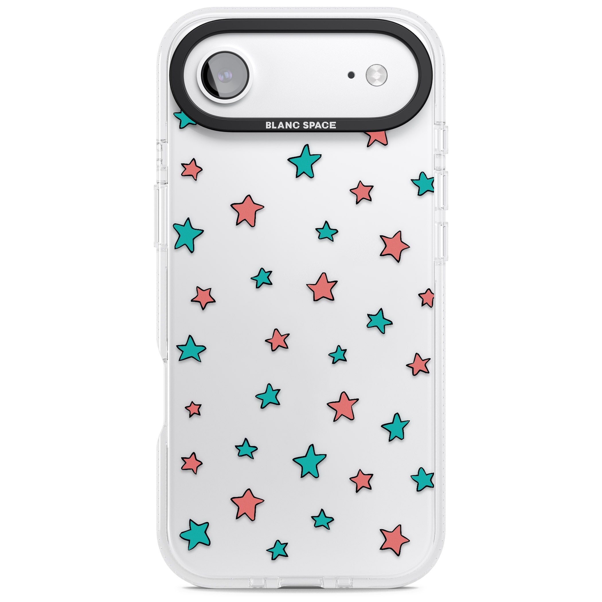 Heartstopper Stars Pattern iPhone 17 Air Impact Air Clear Phone Case