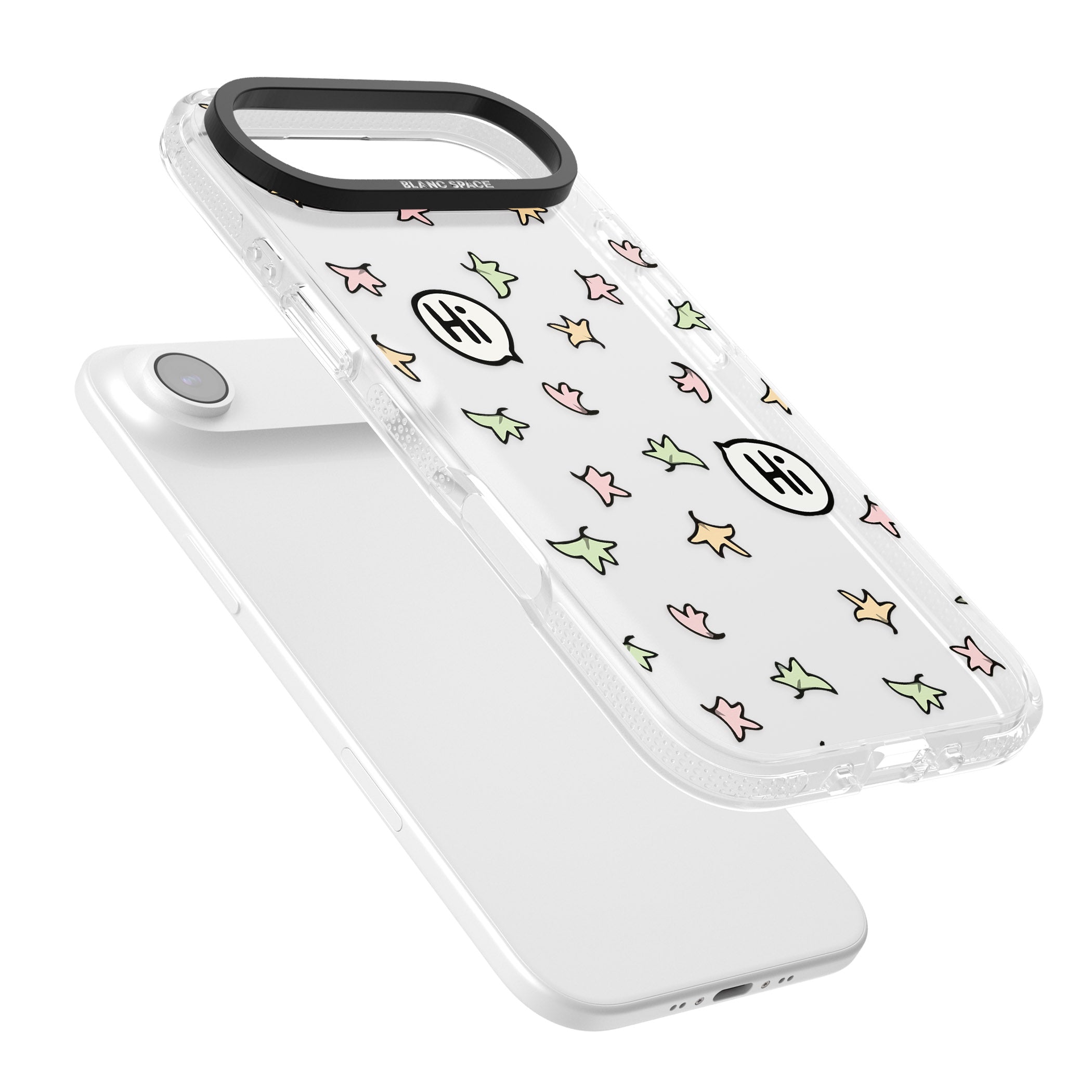 Heartstopper Leaves Pattern iPhone 17 Air Impact Air Clear Phone Case Colours