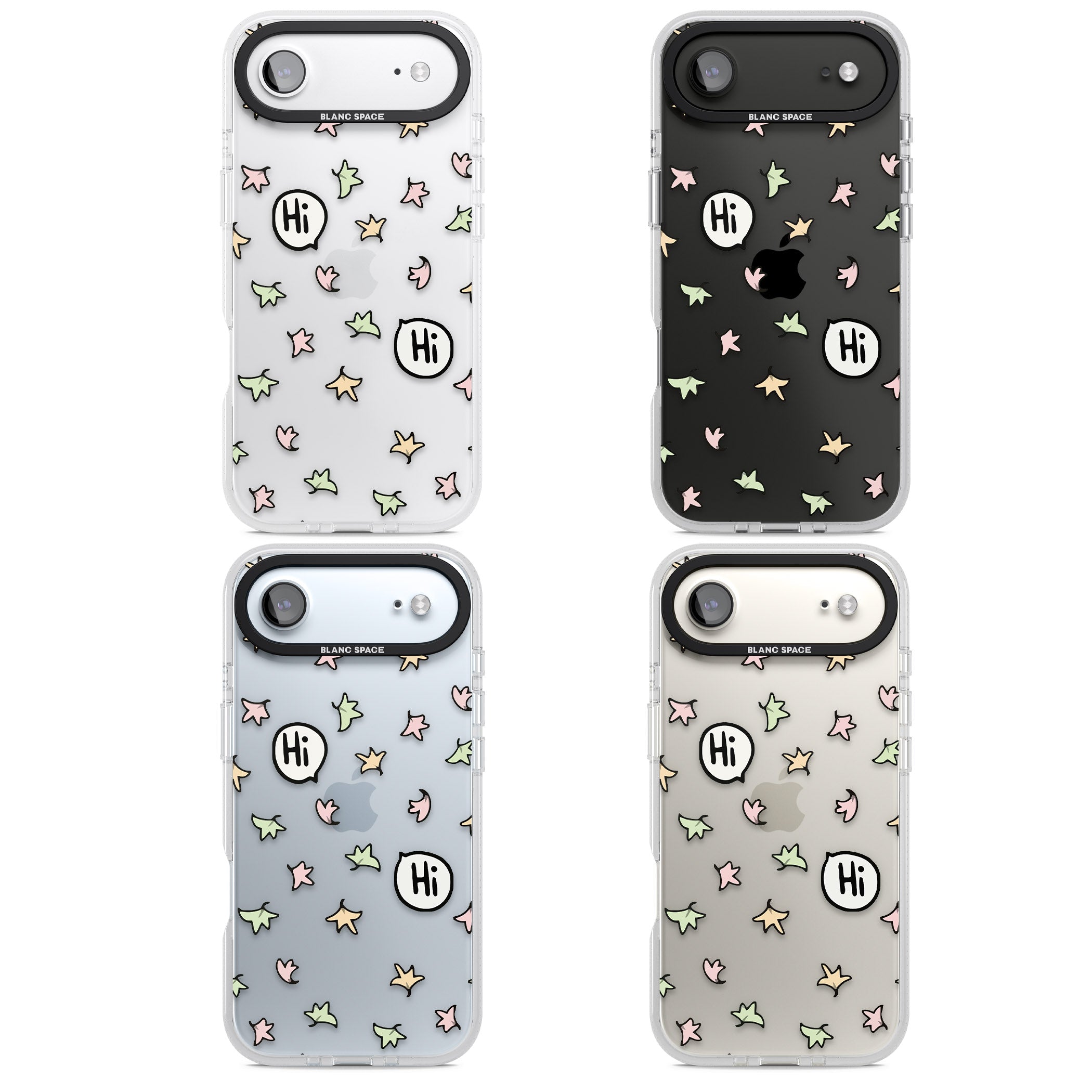 Heartstopper Leaves Pattern iPhone 17 Air Impact Air Clear Phone Case APT Impact Protection