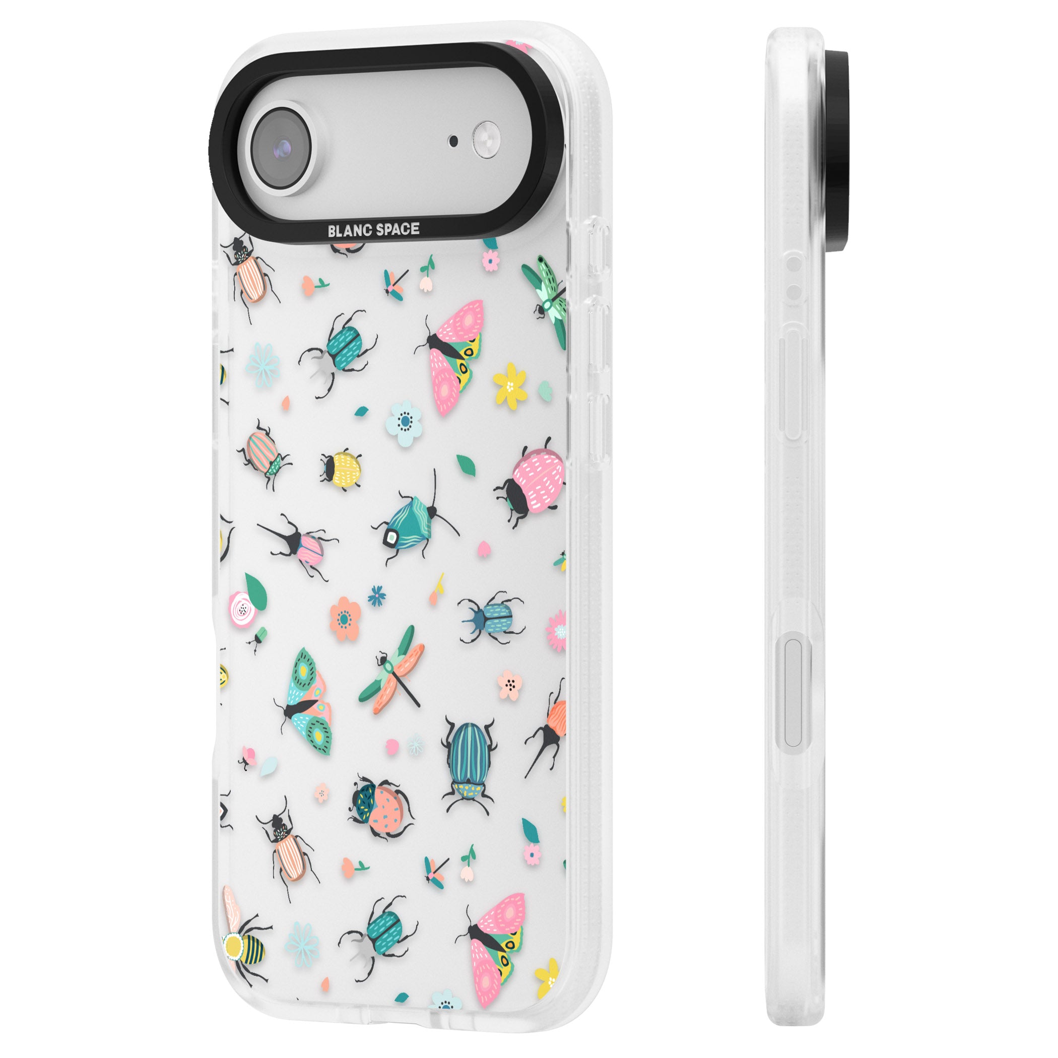 Playful Bug Life iPhone 17 Air Impact Air Clear Phone Case Side Profile