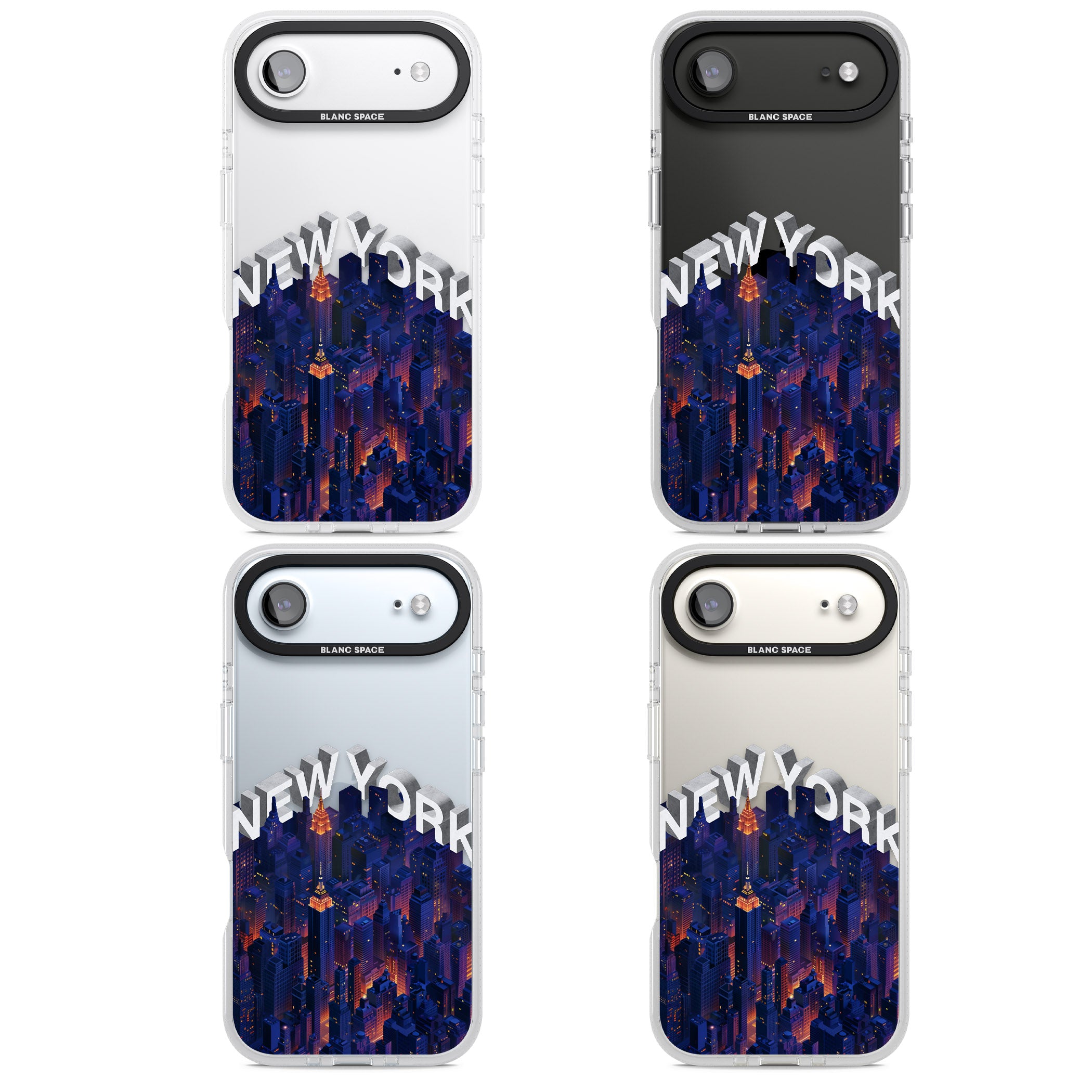 New York City iPhone 17 Air Impact Air Clear Phone Case APT Impact Protection