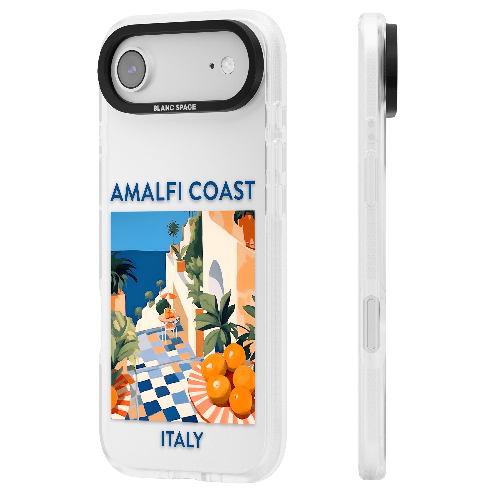 Amalfi Coast iPhone 17 Air Impact Air Clear Phone Case Side Profile
