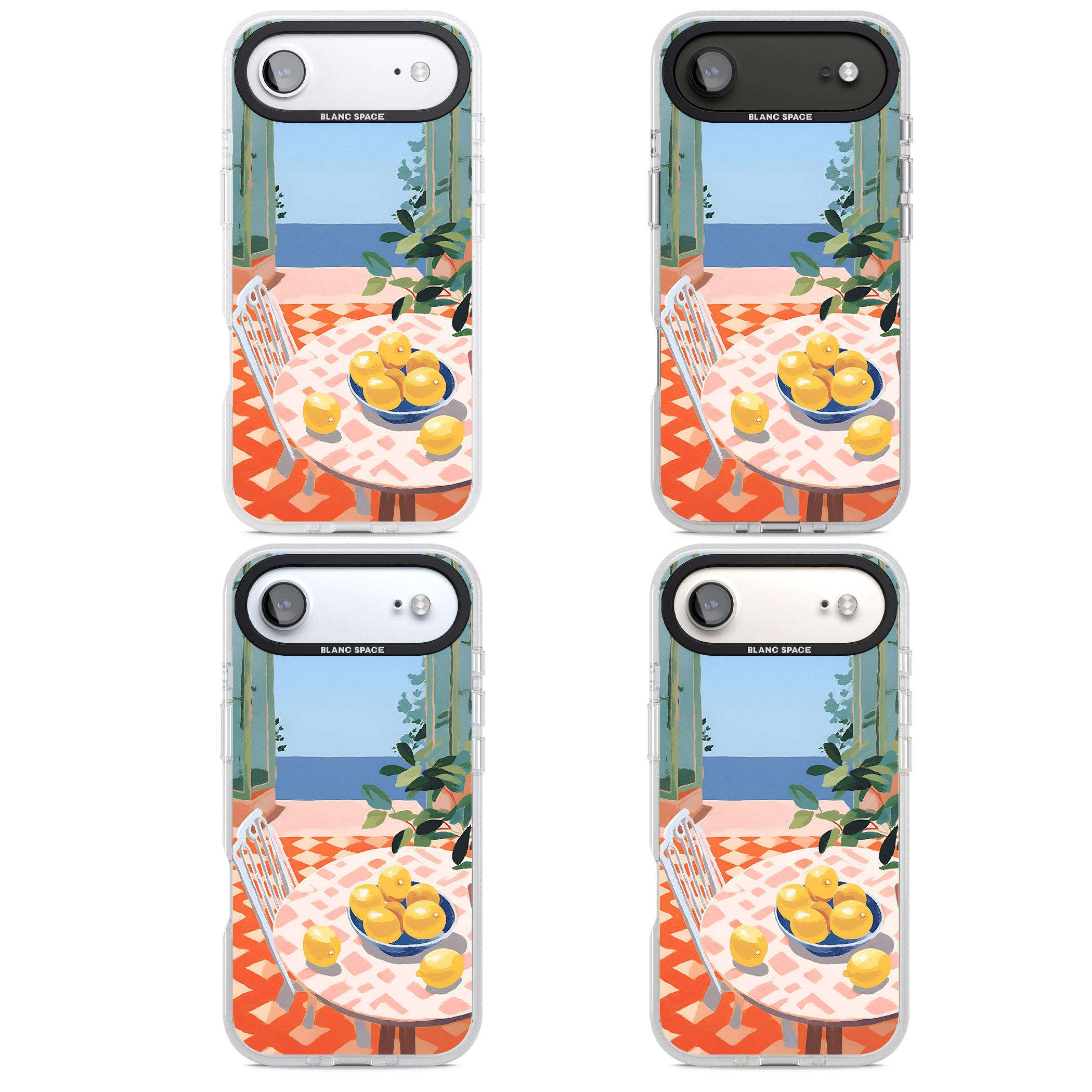 Seaside Lemons iPhone 17 Air Impact Air Clear Phone Case APT Impact Protection