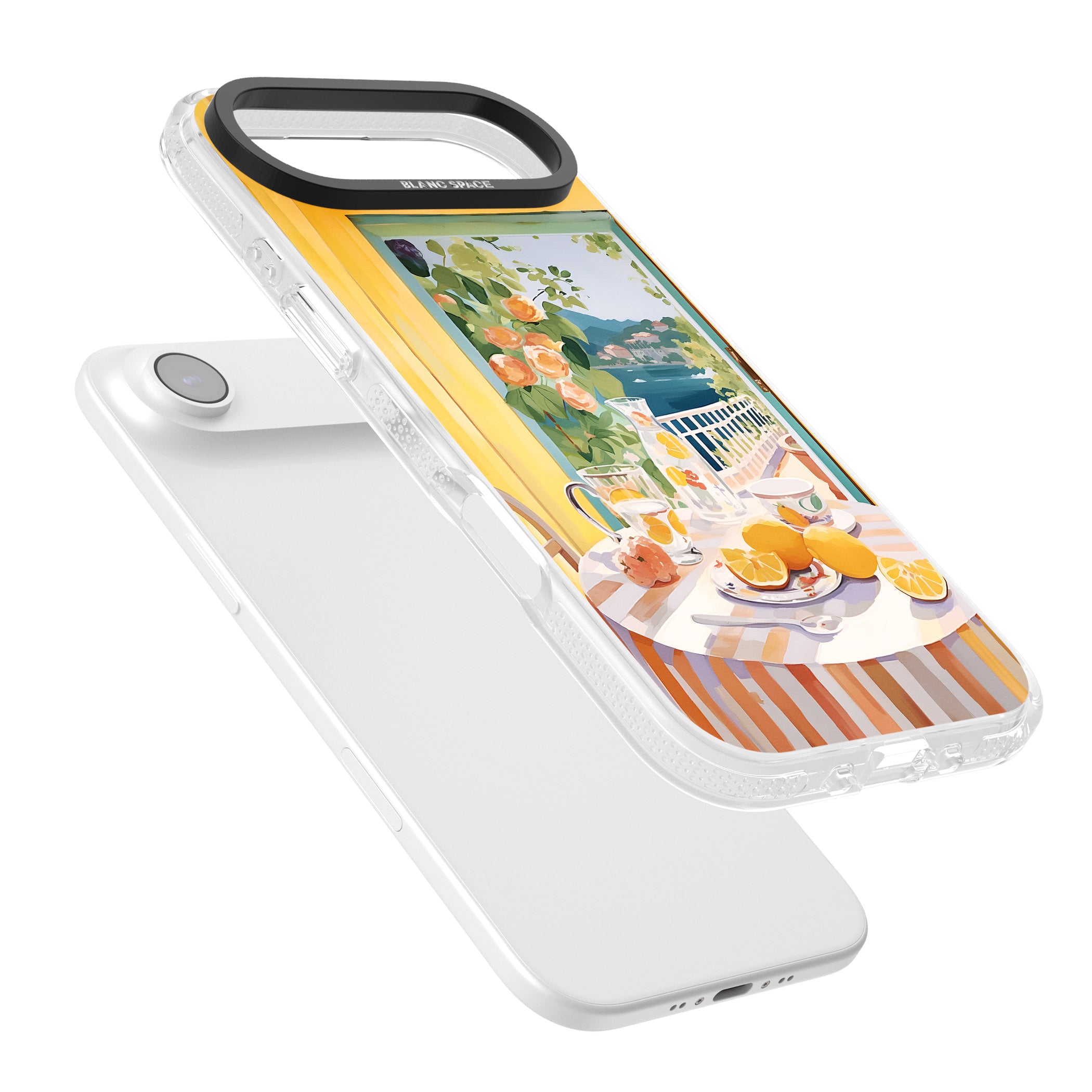 Amalfi Breakfast Balcony iPhone 17 Air Impact Air Clear Phone Case Colours