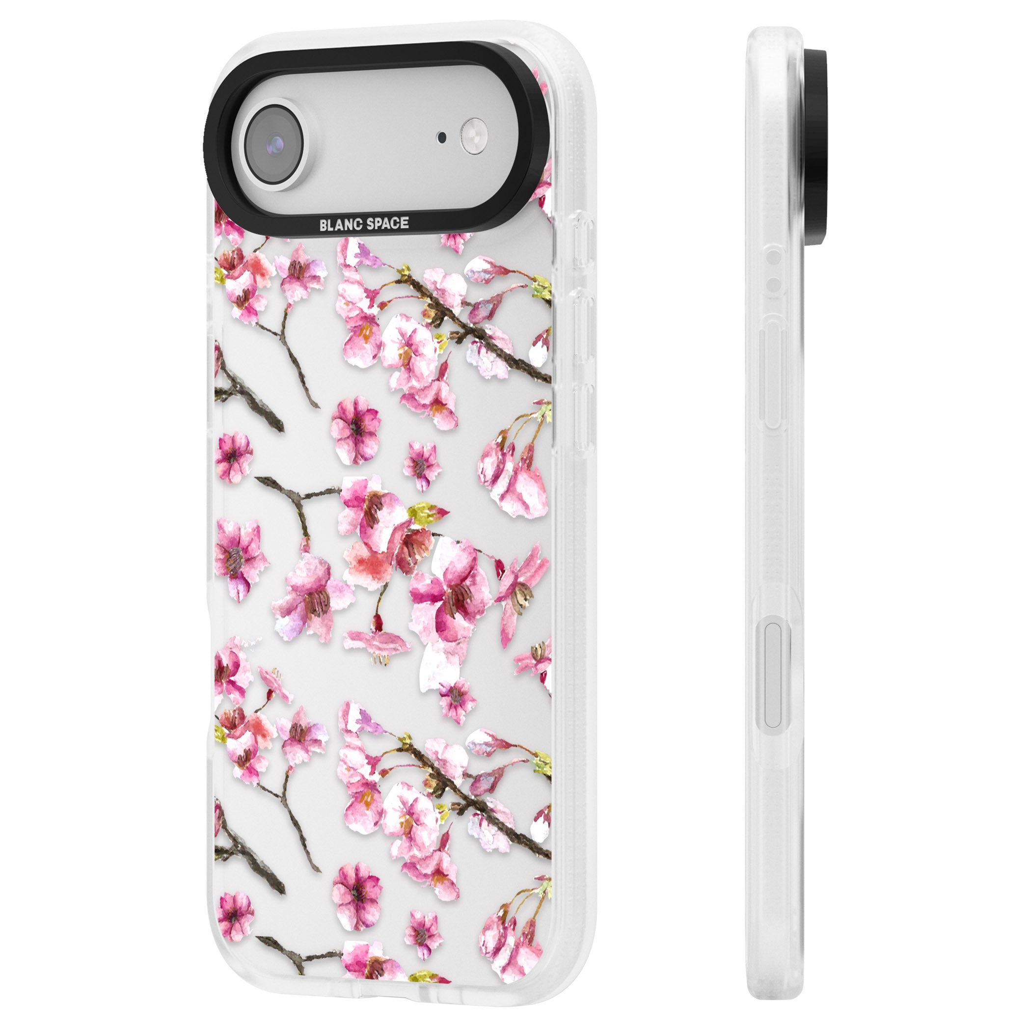 Sakura Bloom iPhone 17 Air Impact Air Clear Phone Case Side Profile