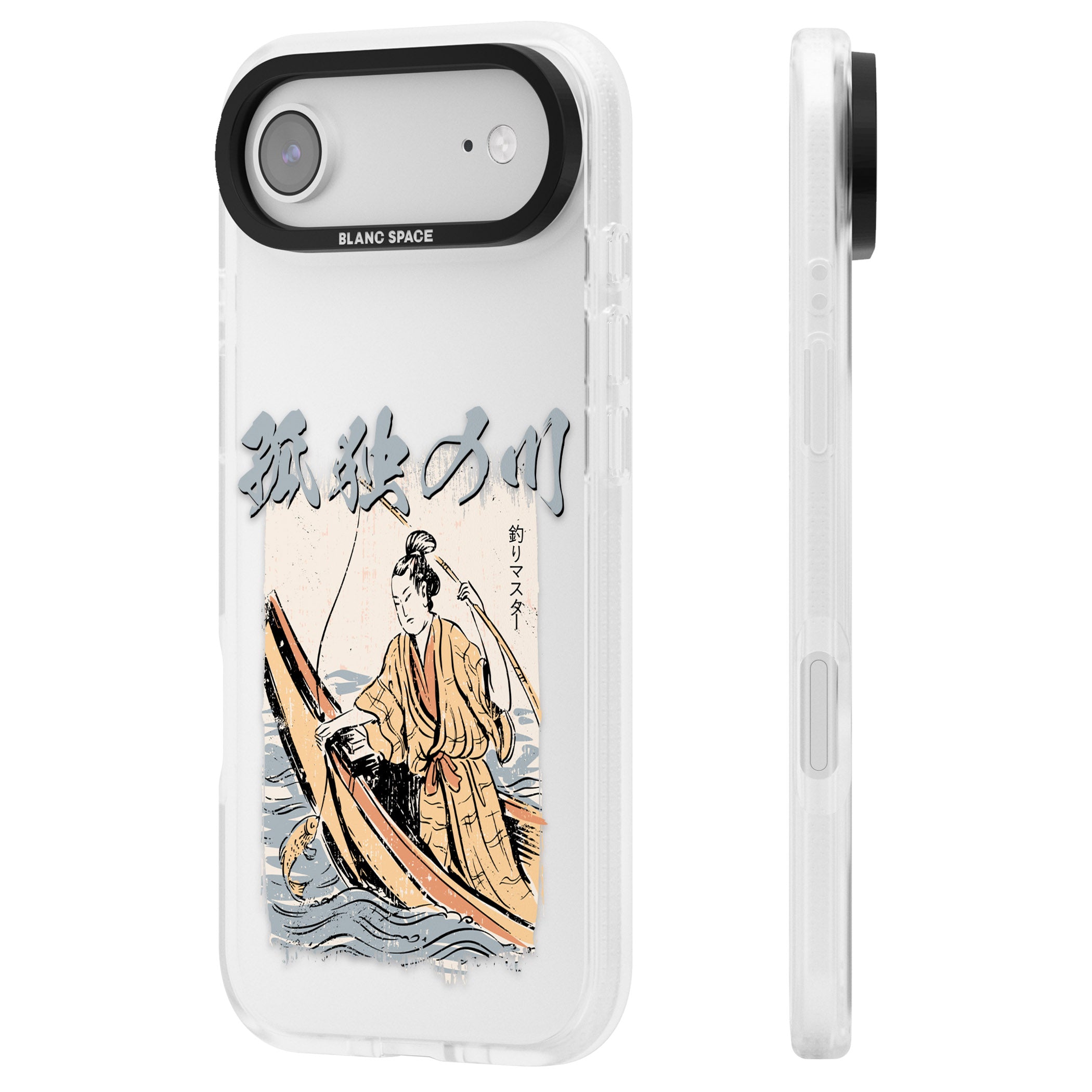 Japanese River iPhone 17 Air Impact Air Clear Phone Case Side Profile