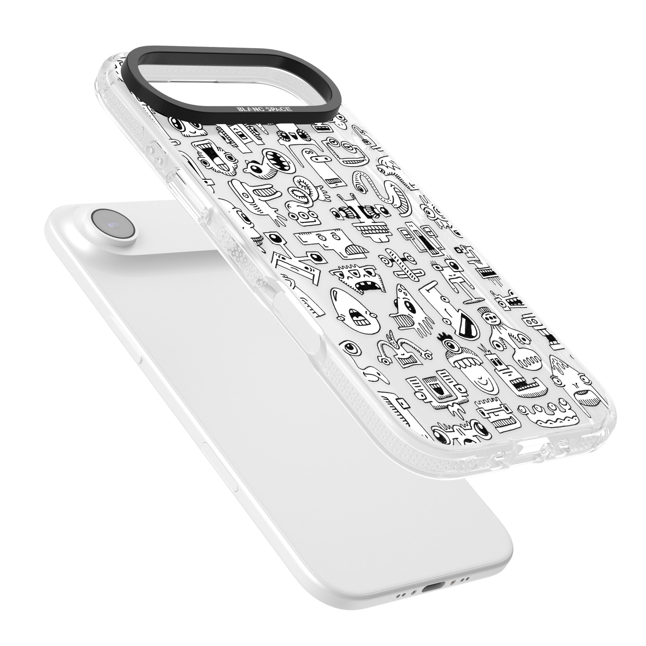 Weird Friends iPhone 17 Air Impact Air Clear Phone Case Colours