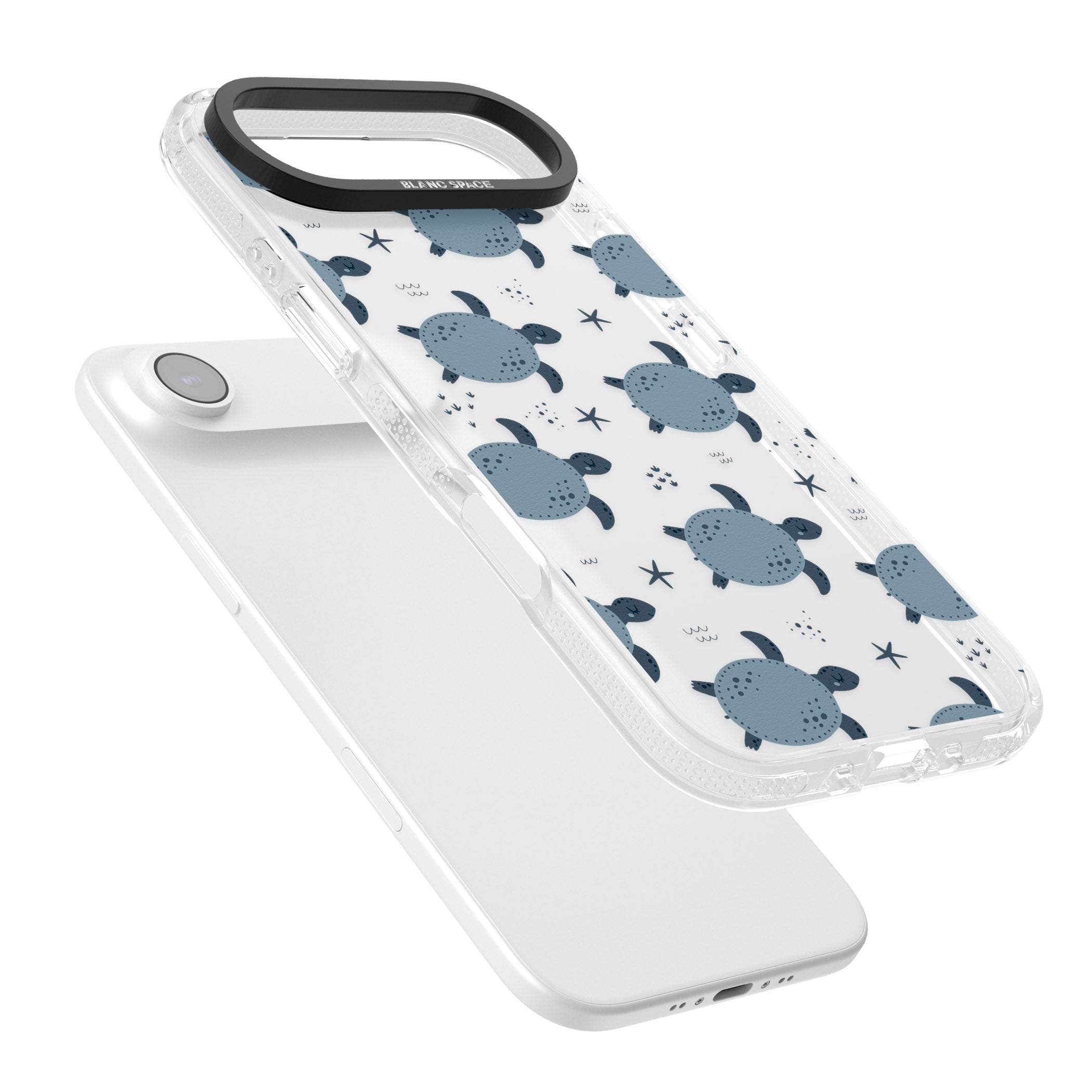 Under The Sea Patterns Sea Turtles (Clear) iPhone 17 Air Impact Air Clear Phone Case Colours