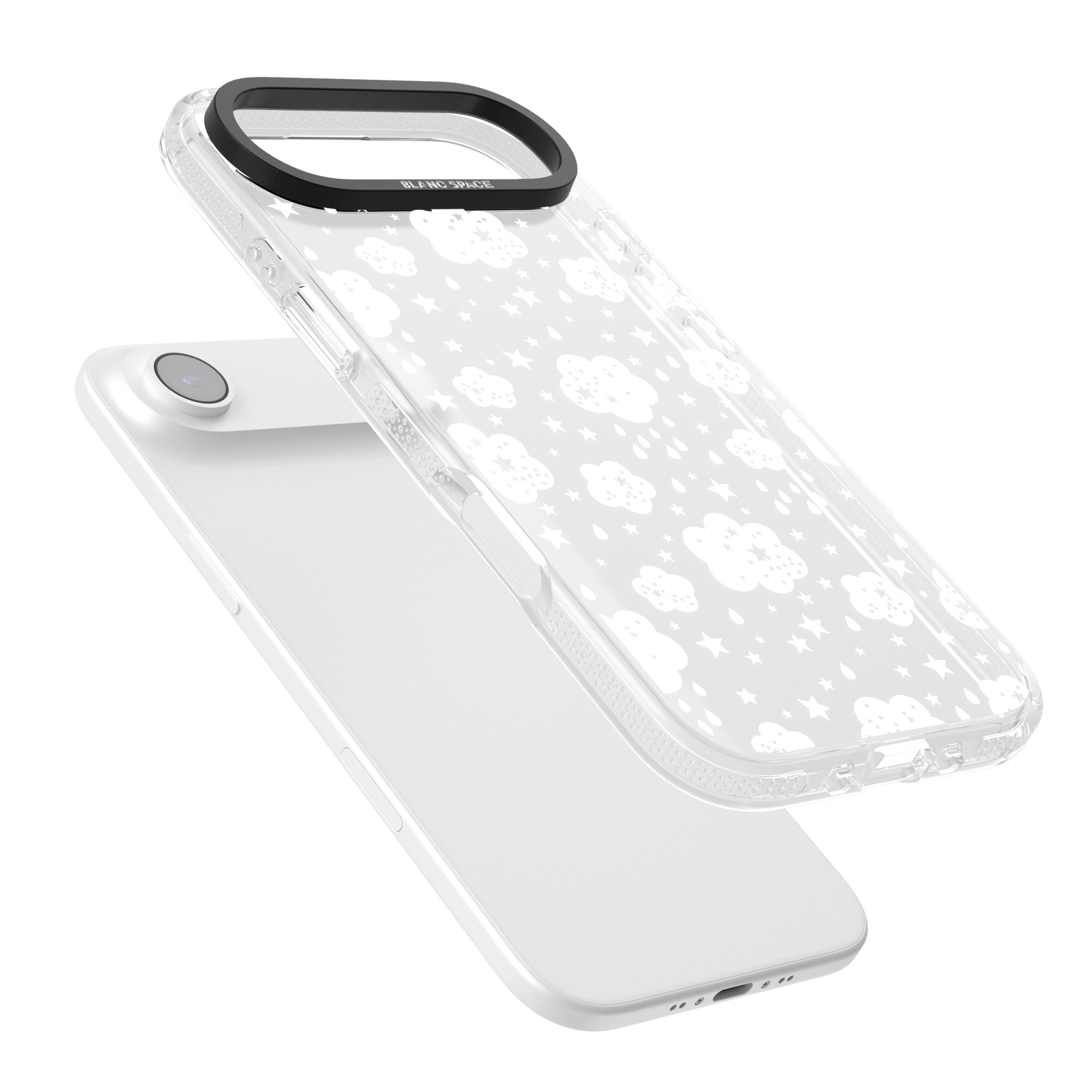 Starry Rain Clouds iPhone 17 Air Impact Air Clear Phone Case Colours
