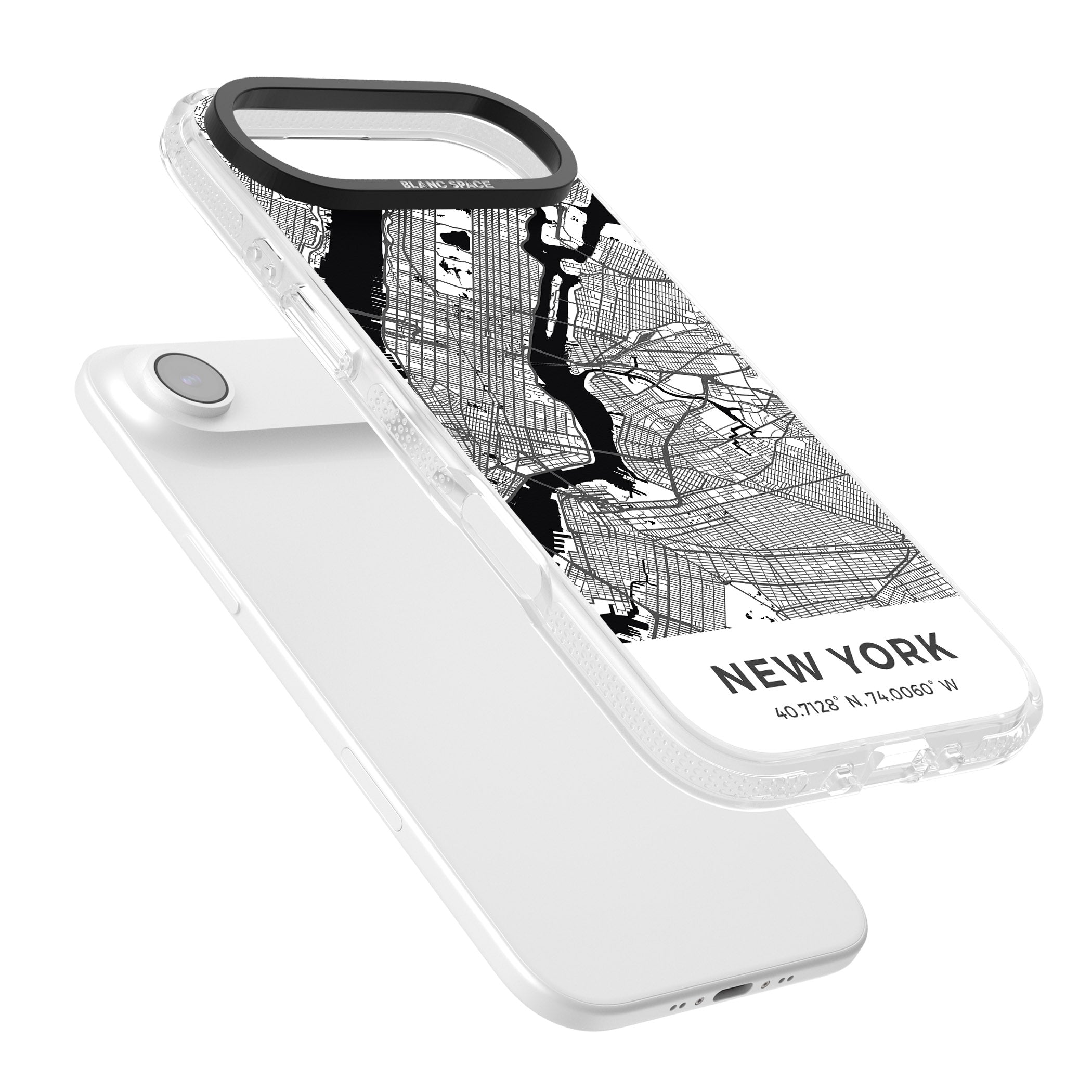 New York Map iPhone 17 Air Impact Air Clear Phone Case Colours