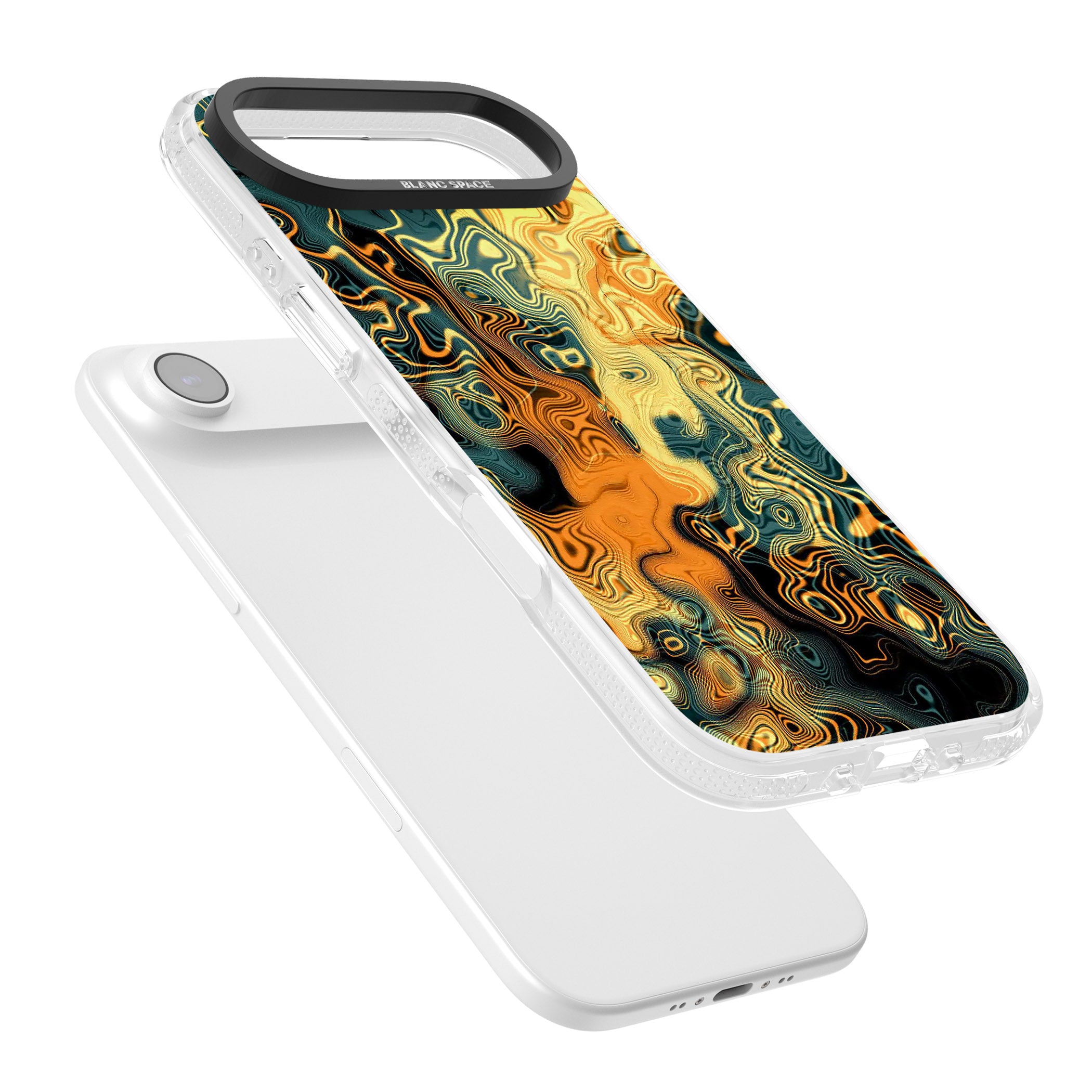 Gold Green Marble iPhone 17 Air Impact Air Clear Phone Case Colours