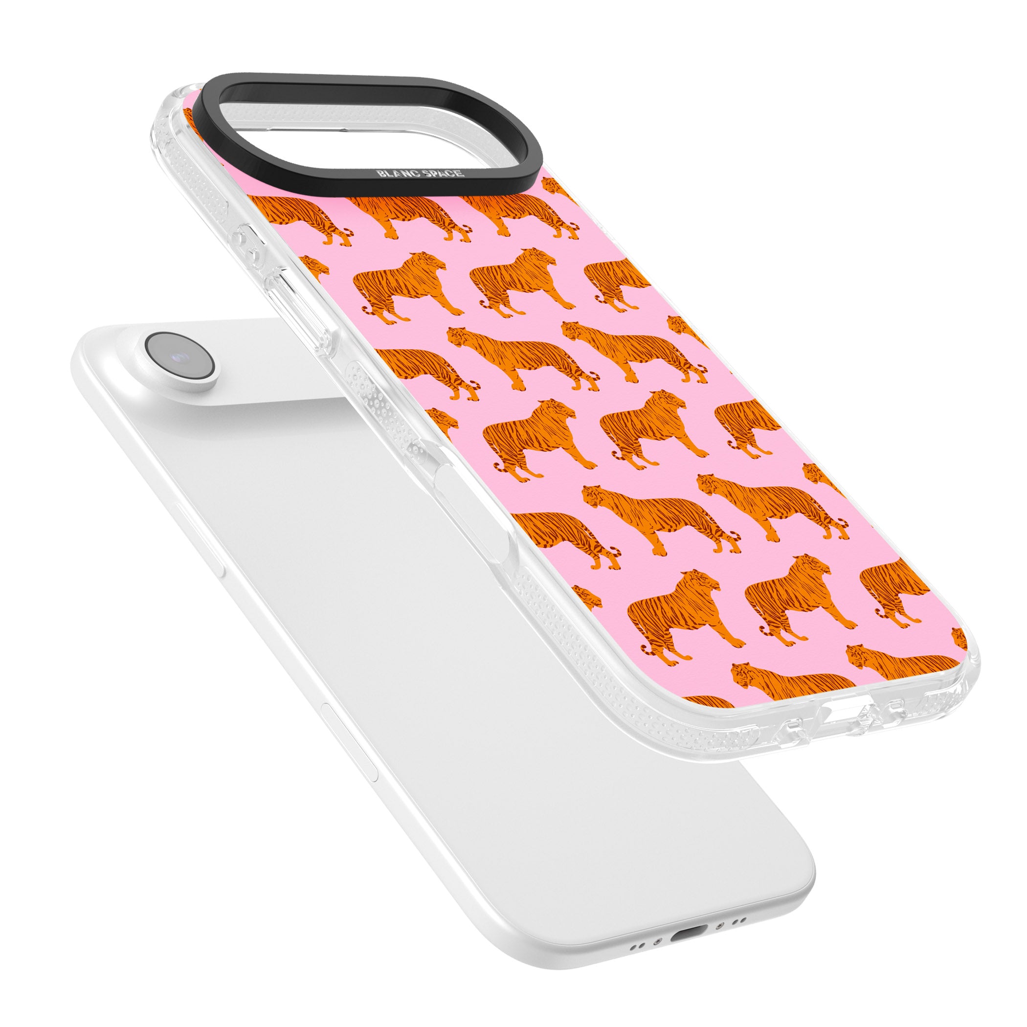 Tiger Pink Pattern iPhone 17 Air Impact Air Clear Phone Case Colours