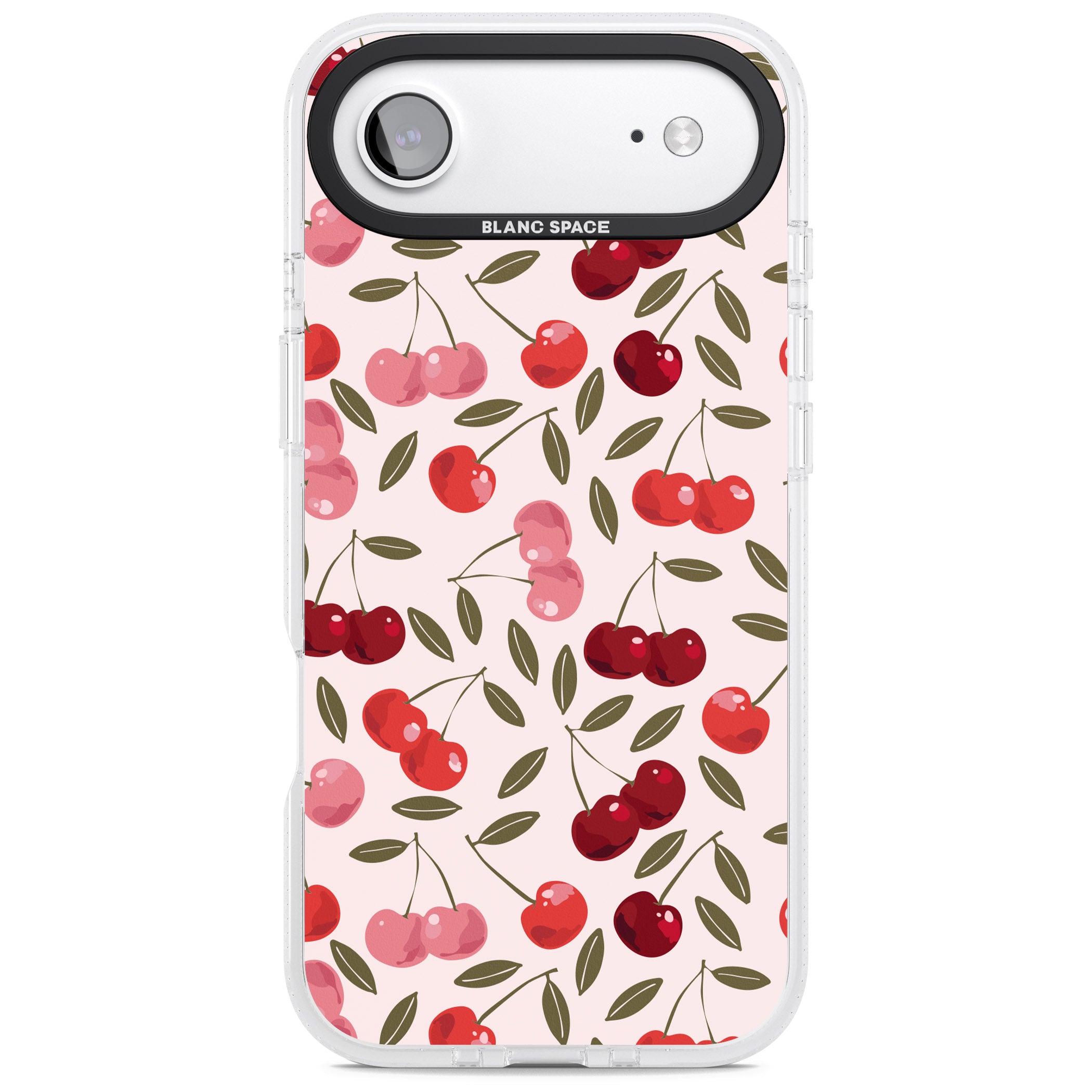 Fruity & Fun Patterns Cherries iPhone 17 Air Impact Air Clear Phone Case