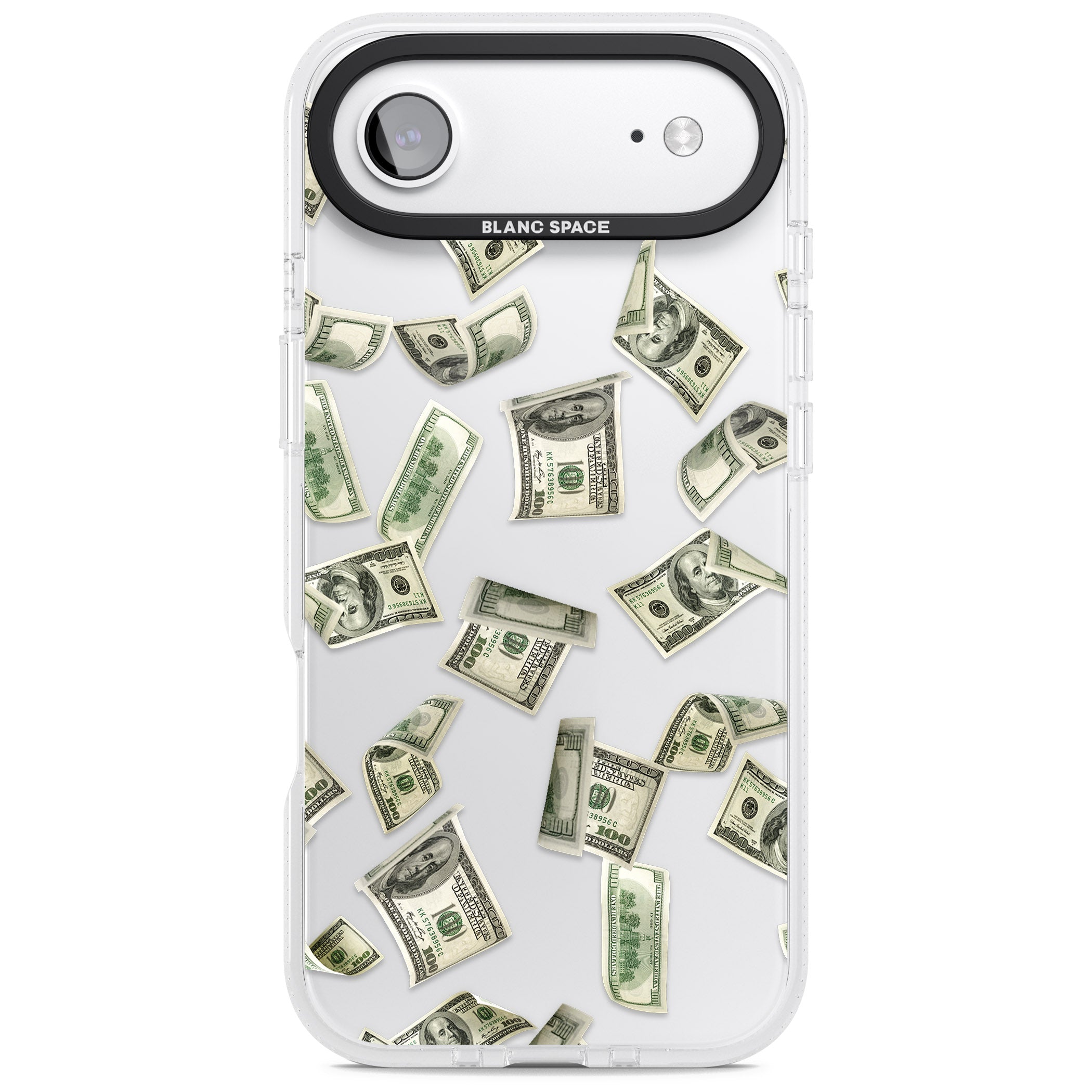 Falling Cash iPhone 17 Air Impact Air Clear Phone Case