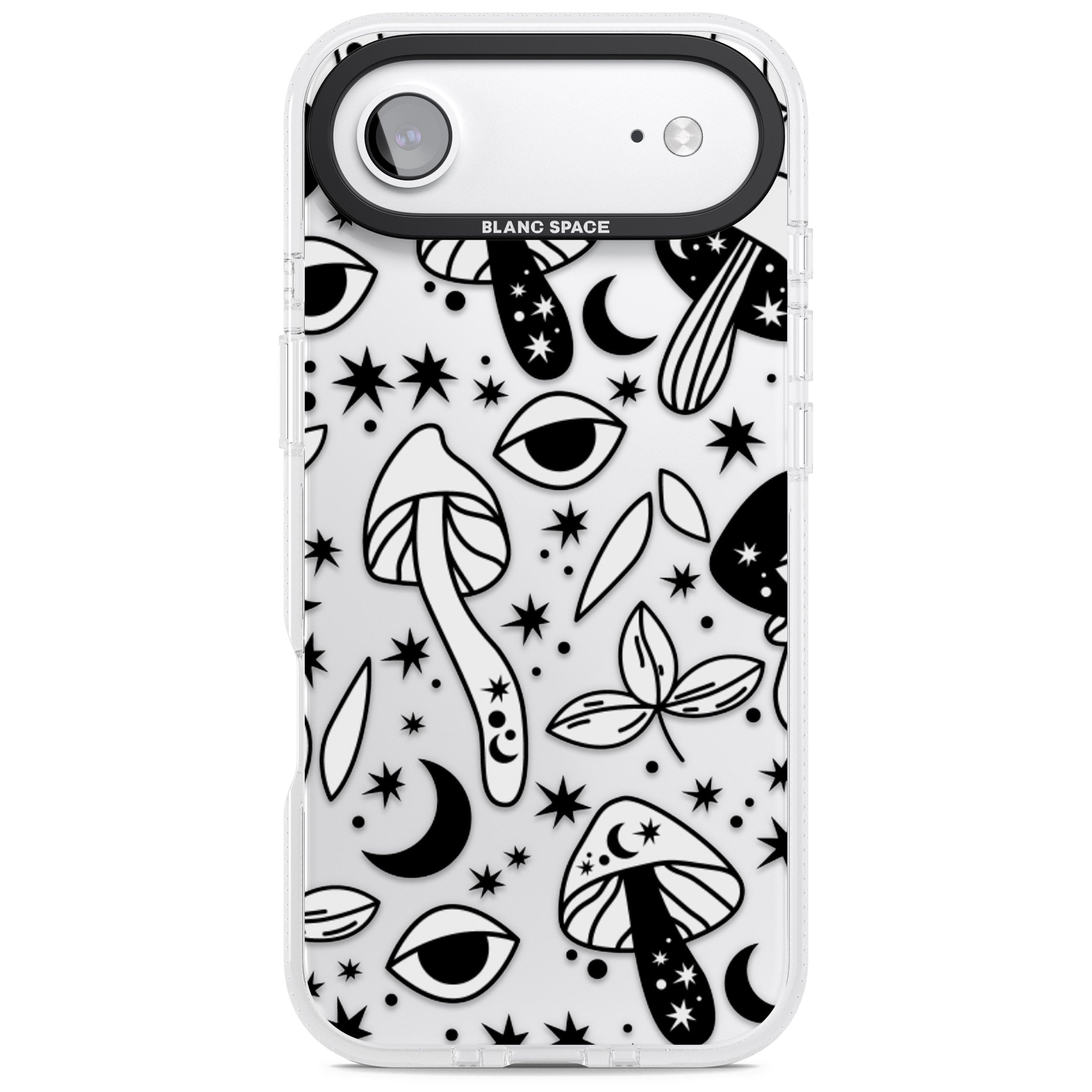 Mystic Mushrooms Pattern iPhone 17 Air Impact Air Clear Phone Case