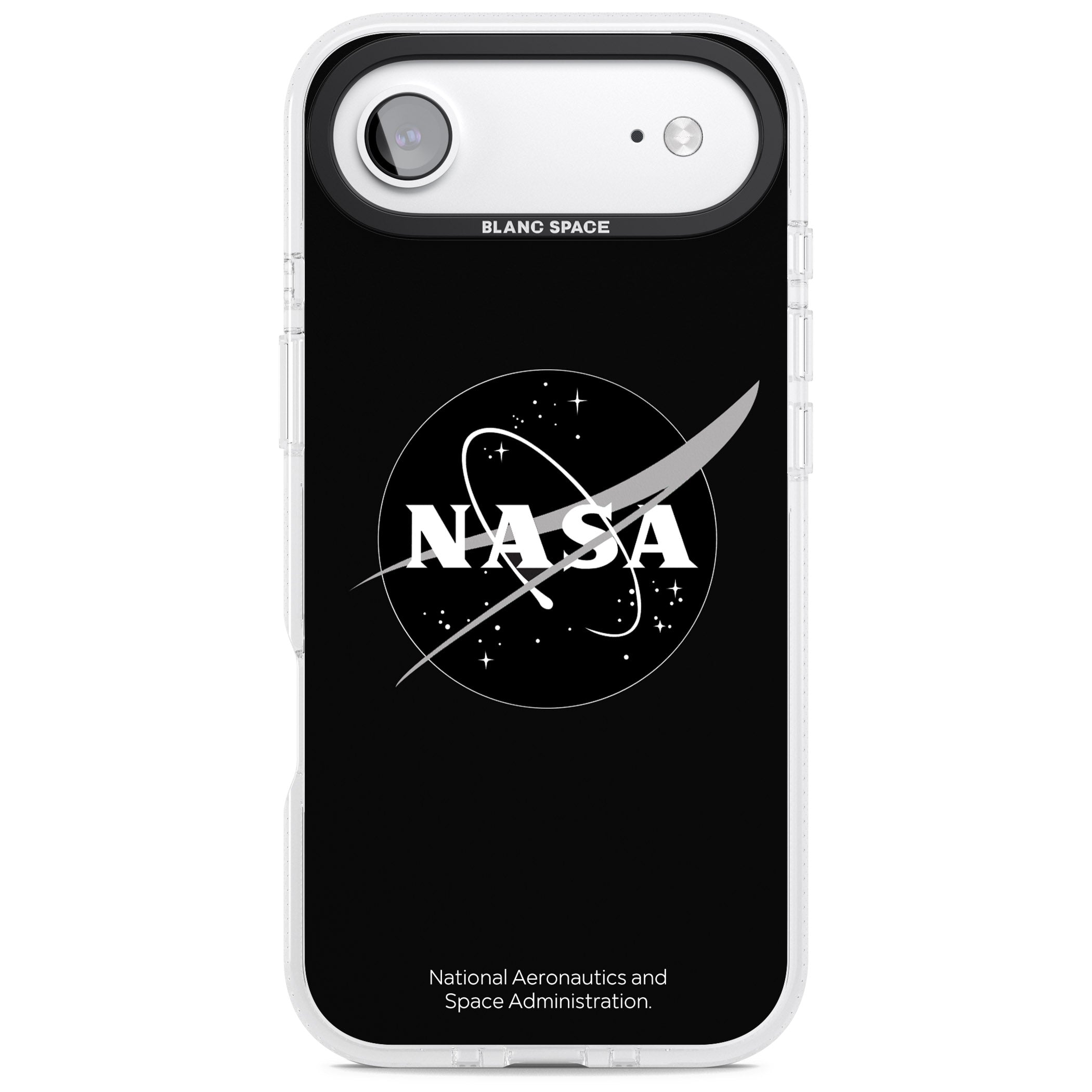 Dark Nasa Meatball iPhone 17 Air Impact Air Clear Phone Case