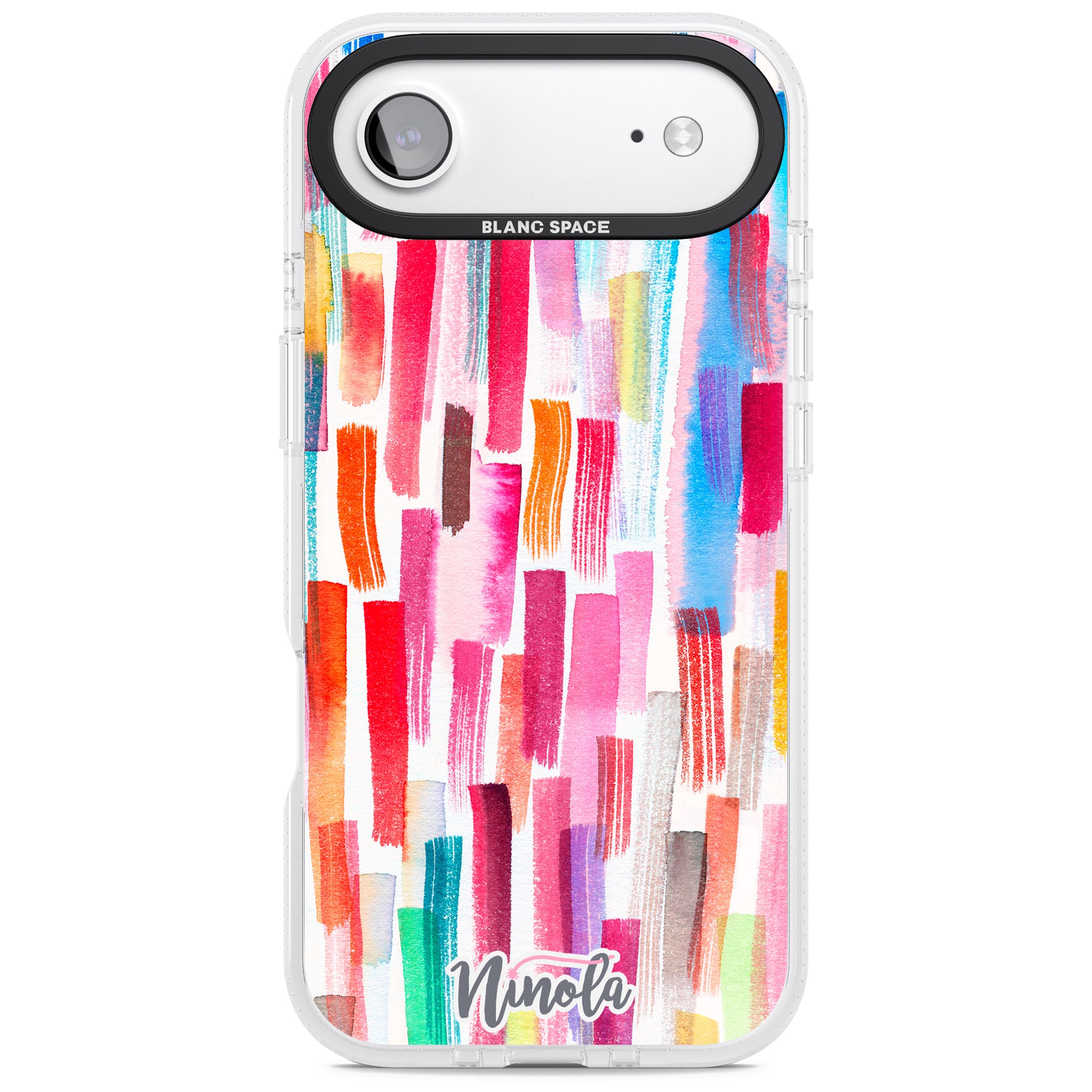 Colorful Brushstrokes iPhone 17 Air Impact Air Clear Phone Case