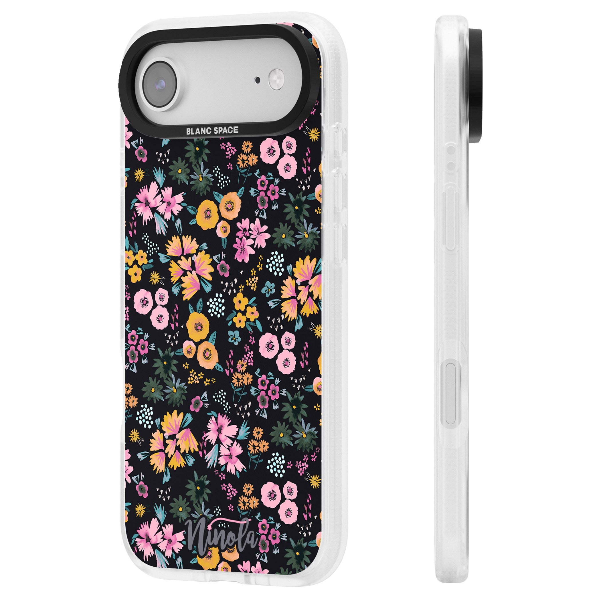 Blossom Field iPhone 17 Air Impact Air Clear Phone Case Side Profile