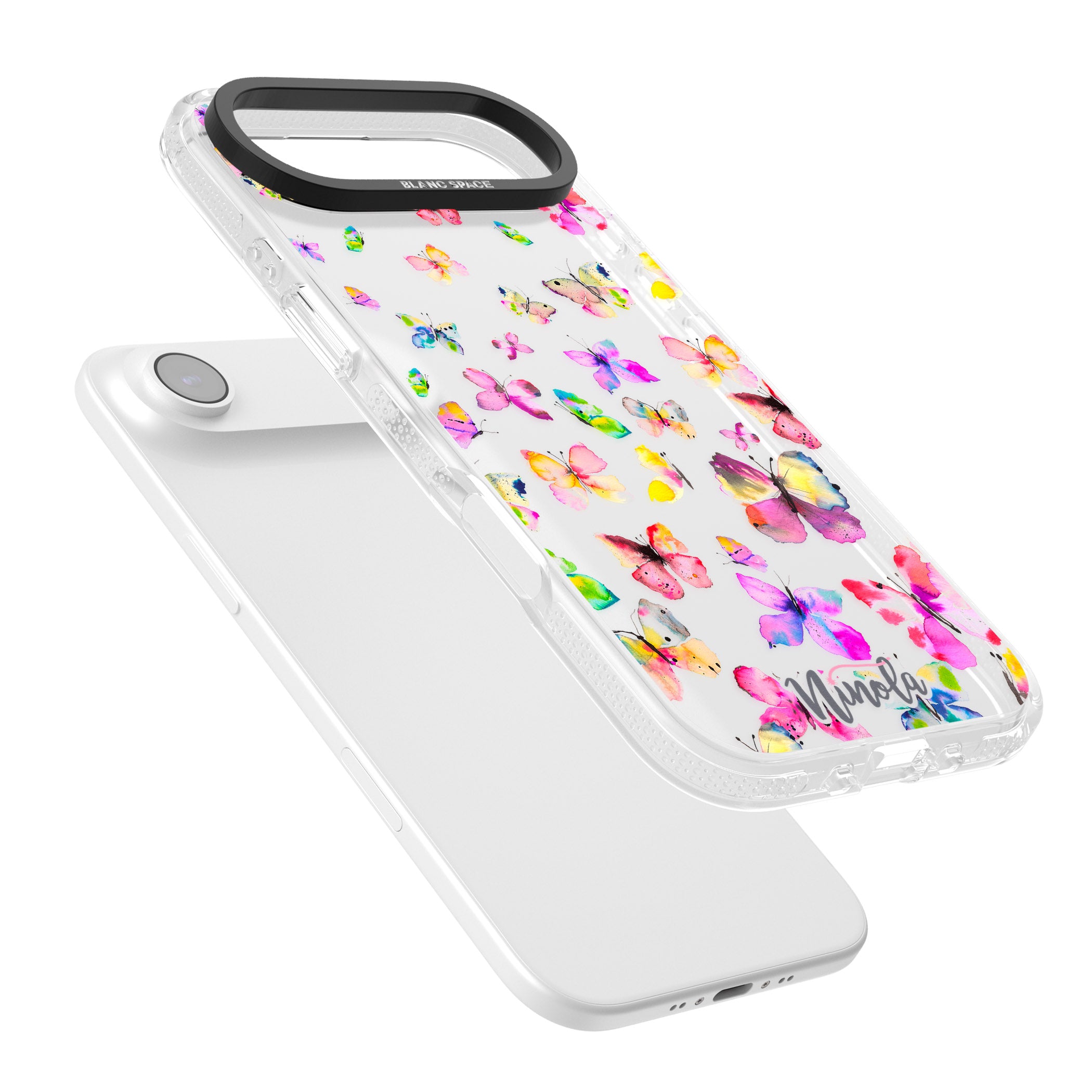 Watercolor Butterflies iPhone 17 Air Impact Air Clear Phone Case Colours