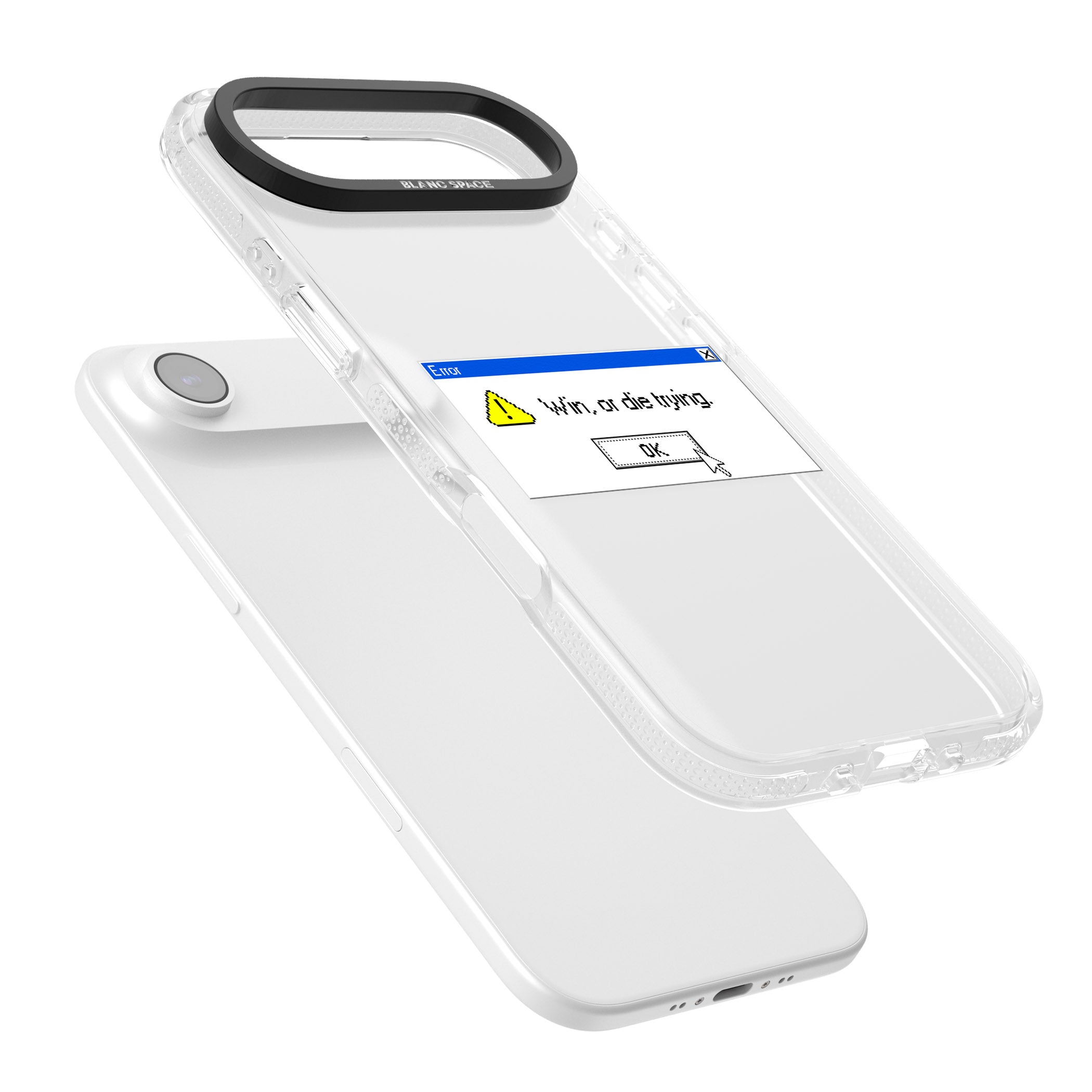 Win Or Die Trying Exe iPhone 17 Air Impact Air Clear Phone Case Colours