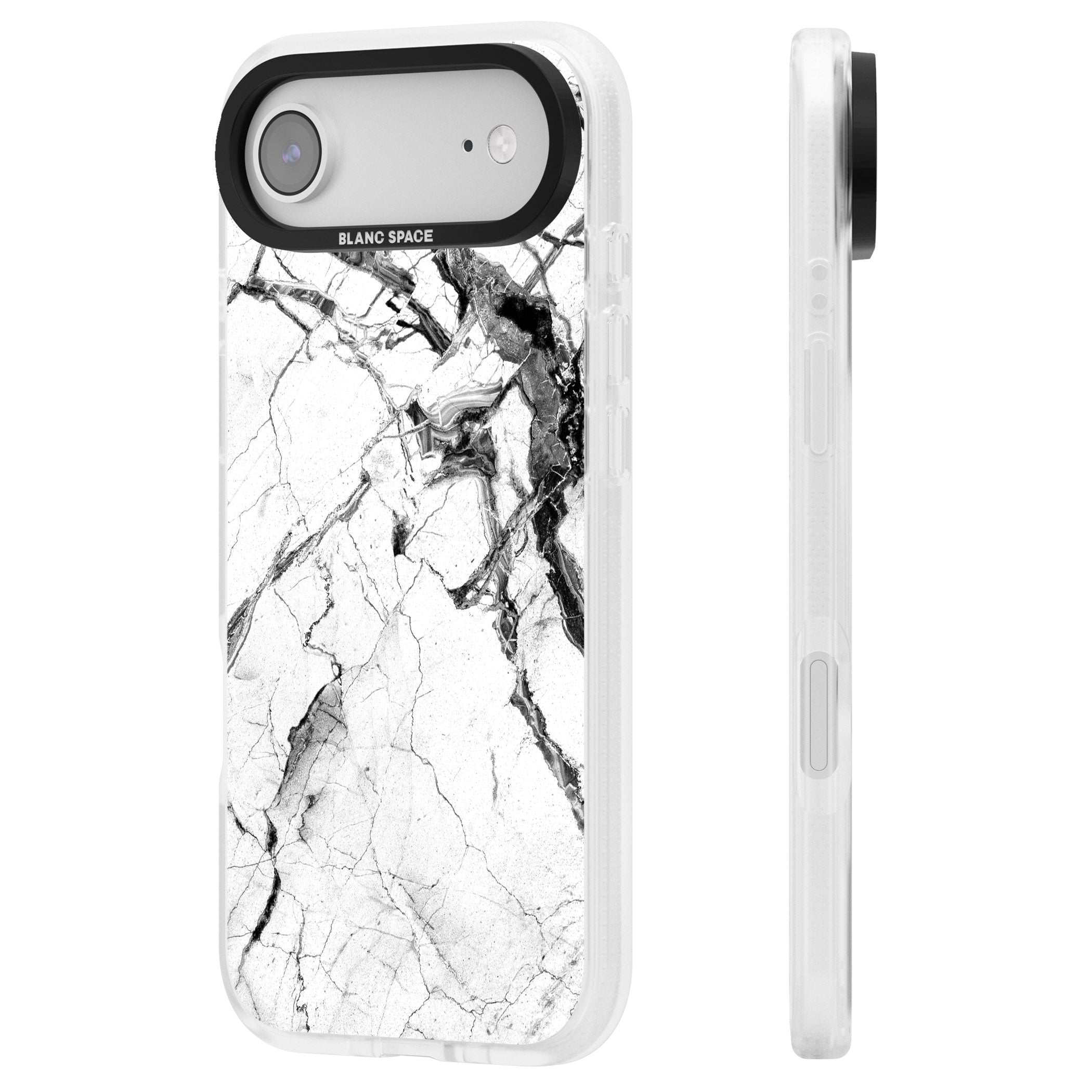 Storm Marble iPhone 17 Air Impact Air Clear Phone Case Side Profile