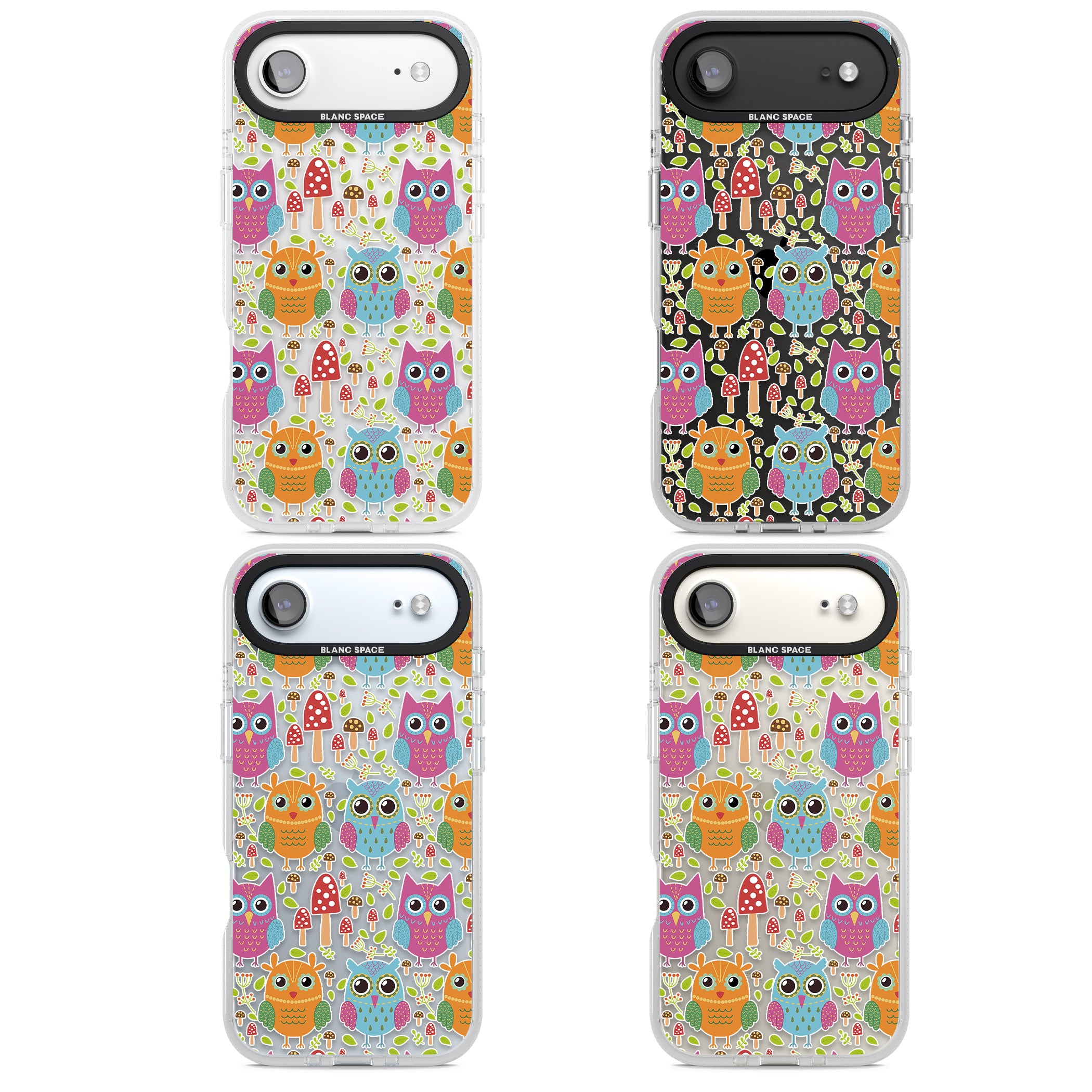 Forrest Owl Clear Pattern iPhone 17 Air Impact Air Clear Phone Case APT Impact Protection