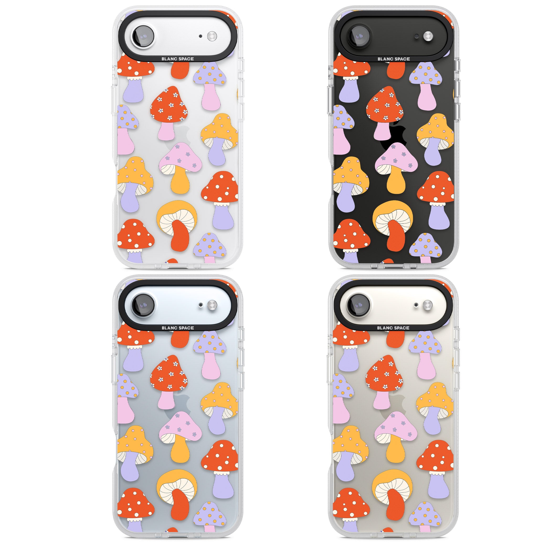 Happy Shrooms iPhone 17 Air Impact Air Clear Phone Case APT Impact Protection