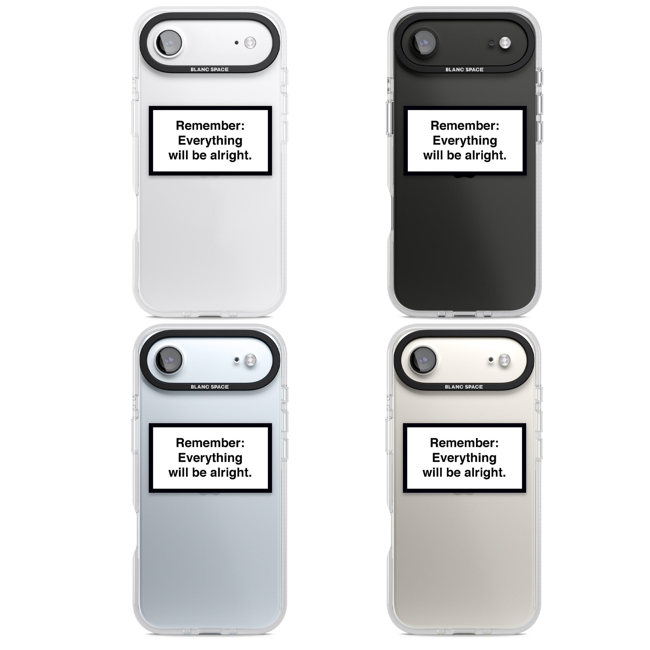 Everything Will Be Alright iPhone 17 Air Impact Air Clear Phone Case APT Impact Protection