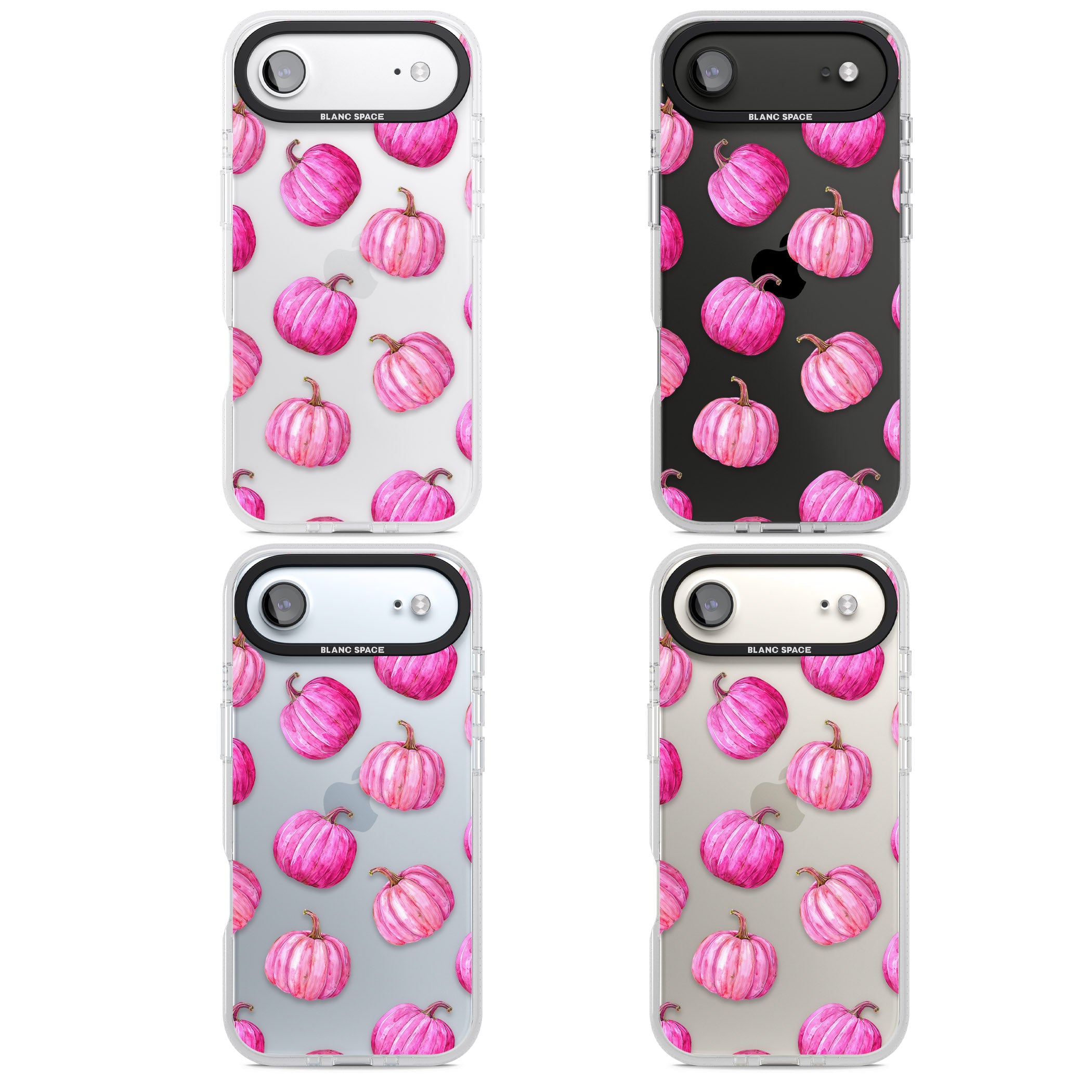 Pink Pumpkins iPhone 17 Air Impact Air Clear Phone Case APT Impact Protection