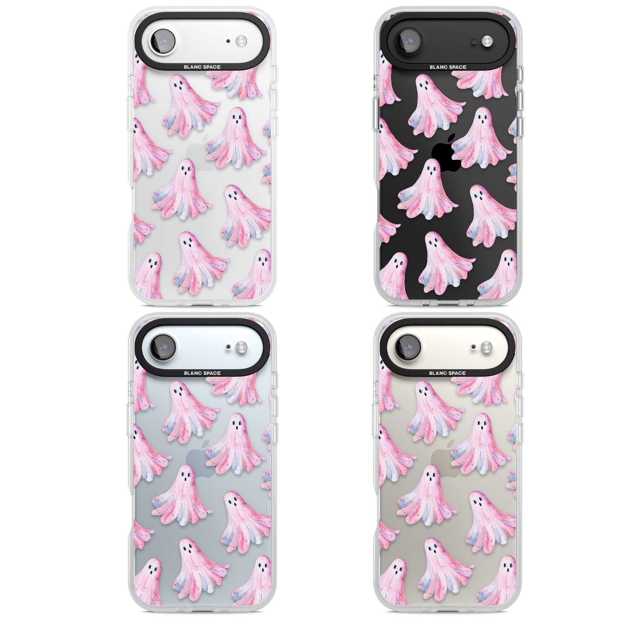 Pink Ghosts iPhone 17 Air Impact Air Clear Phone Case APT Impact Protection