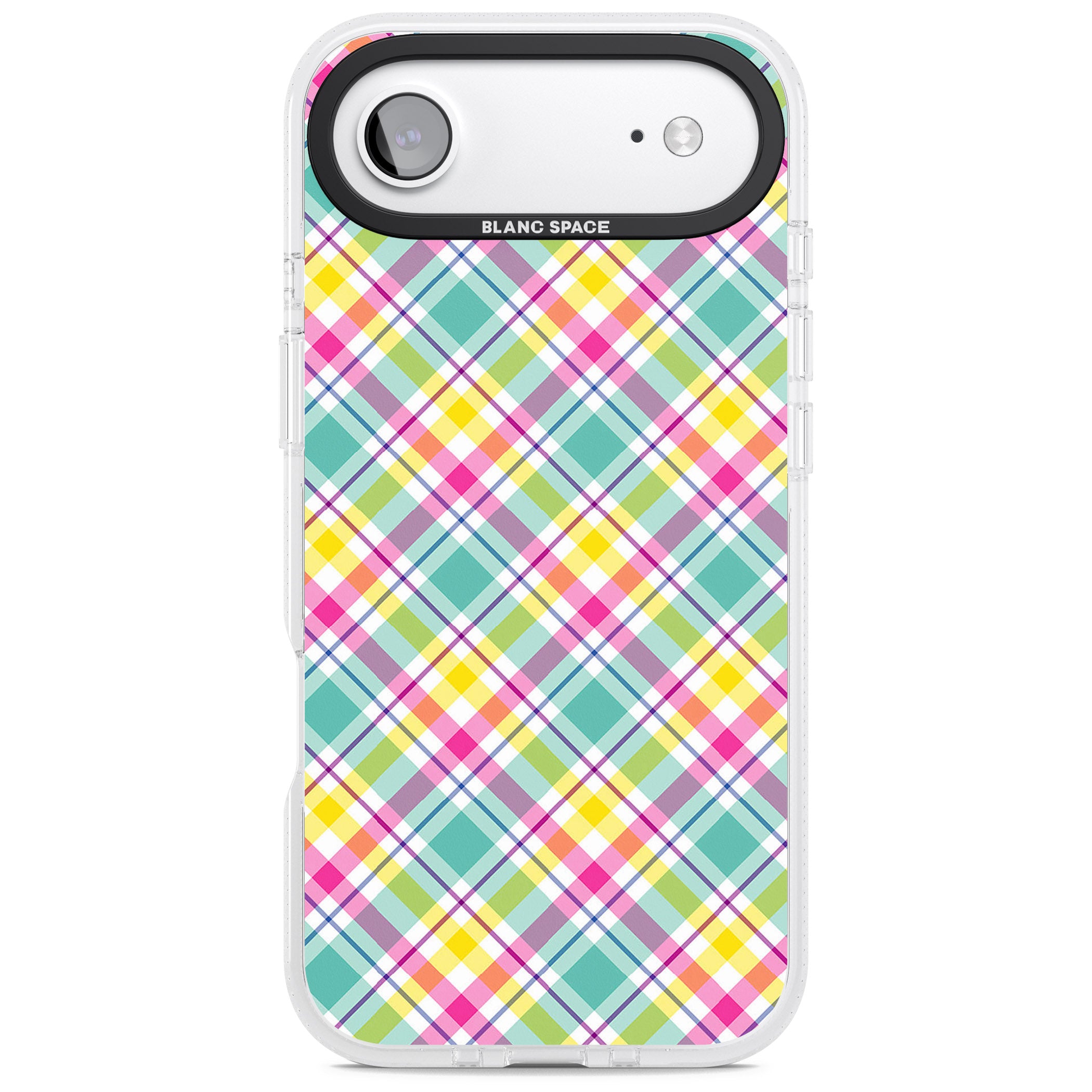 Crosshatch Plaid iPhone 17 Air Impact Air Clear Phone Case