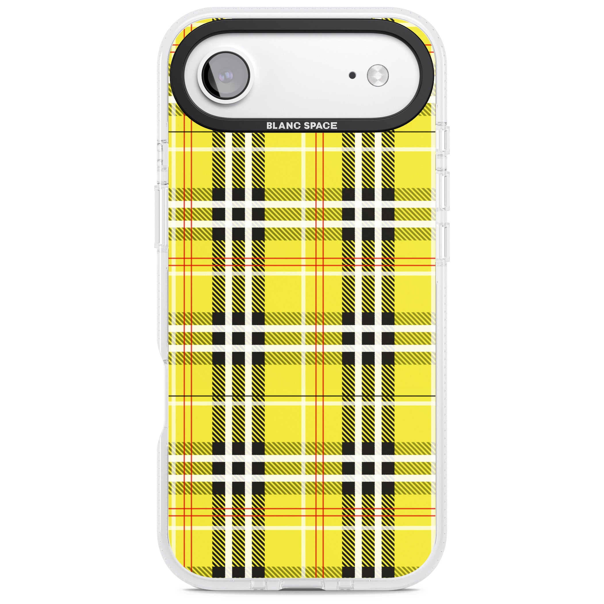 Yellow Plaid iPhone 17 Air Impact Air Clear Phone Case