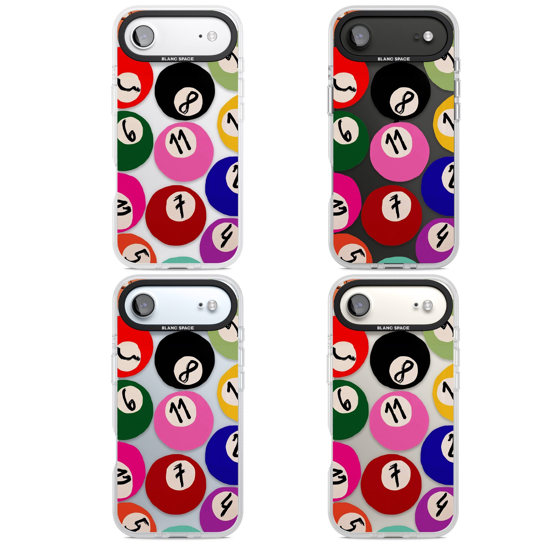 Pool Balls iPhone 17 Air Impact Air Clear Phone Case APT Impact Protection