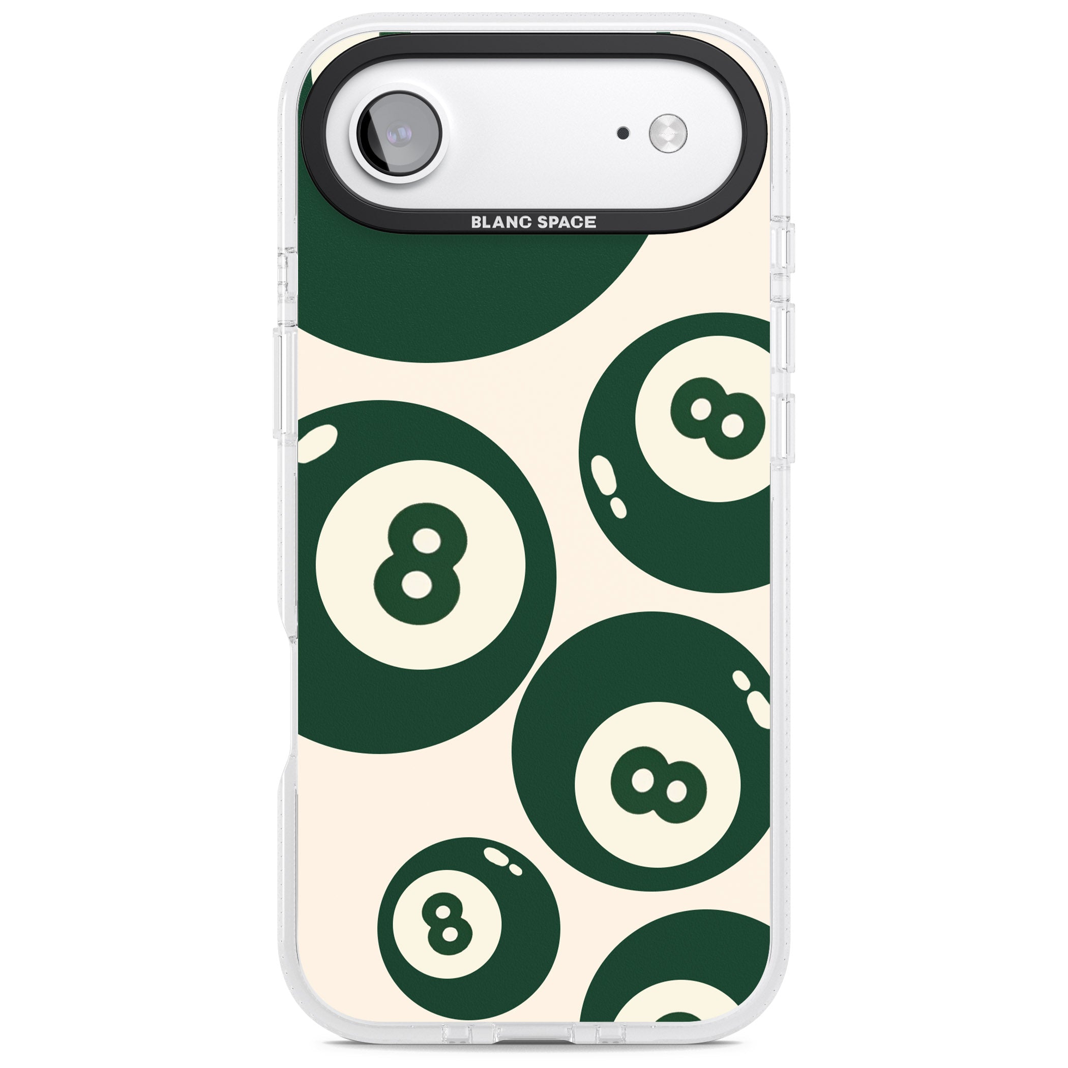 Green Eight Balls iPhone 17 Air Impact Air Clear Phone Case