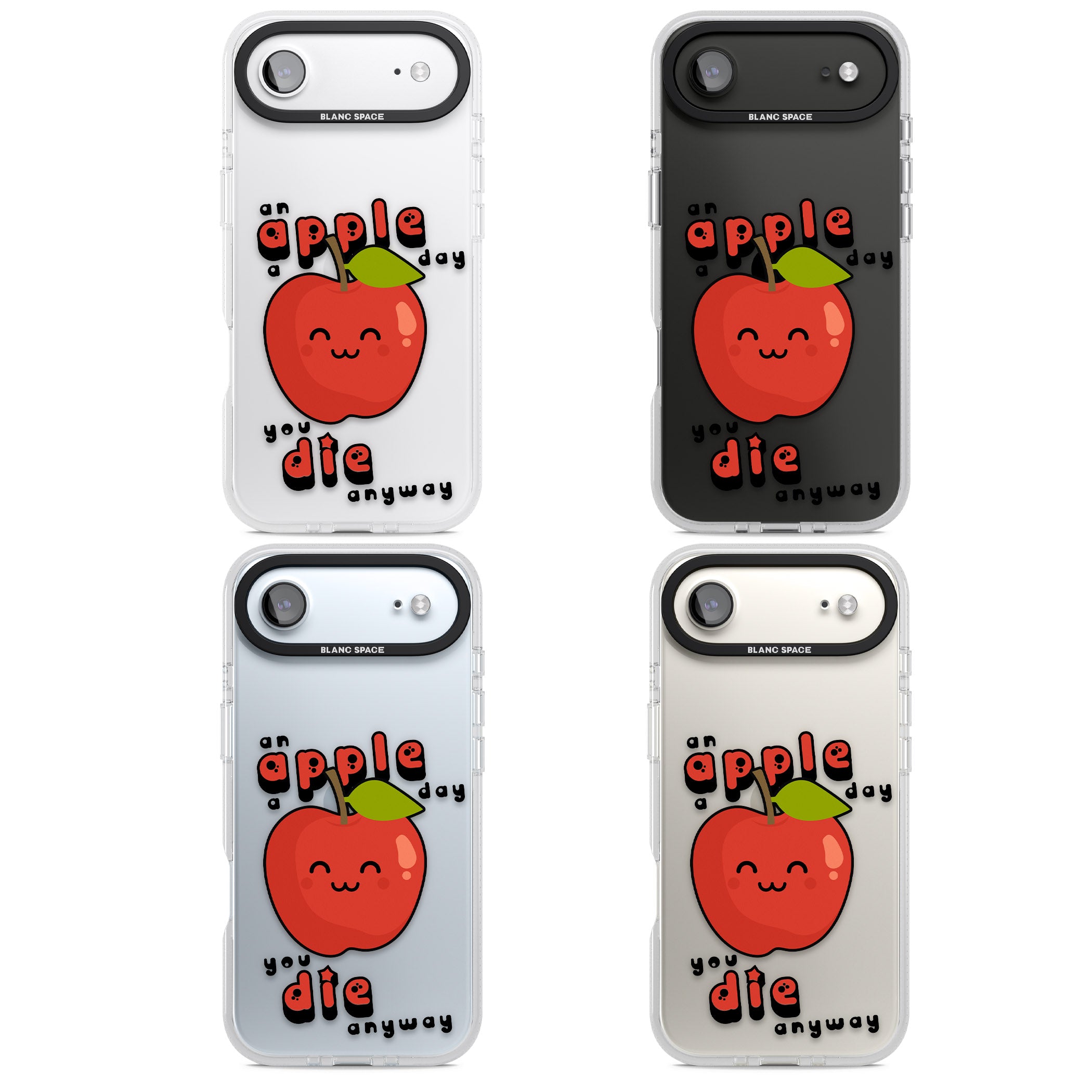 An Apple A Day iPhone 17 Air Impact Air Clear Phone Case APT Impact Protection