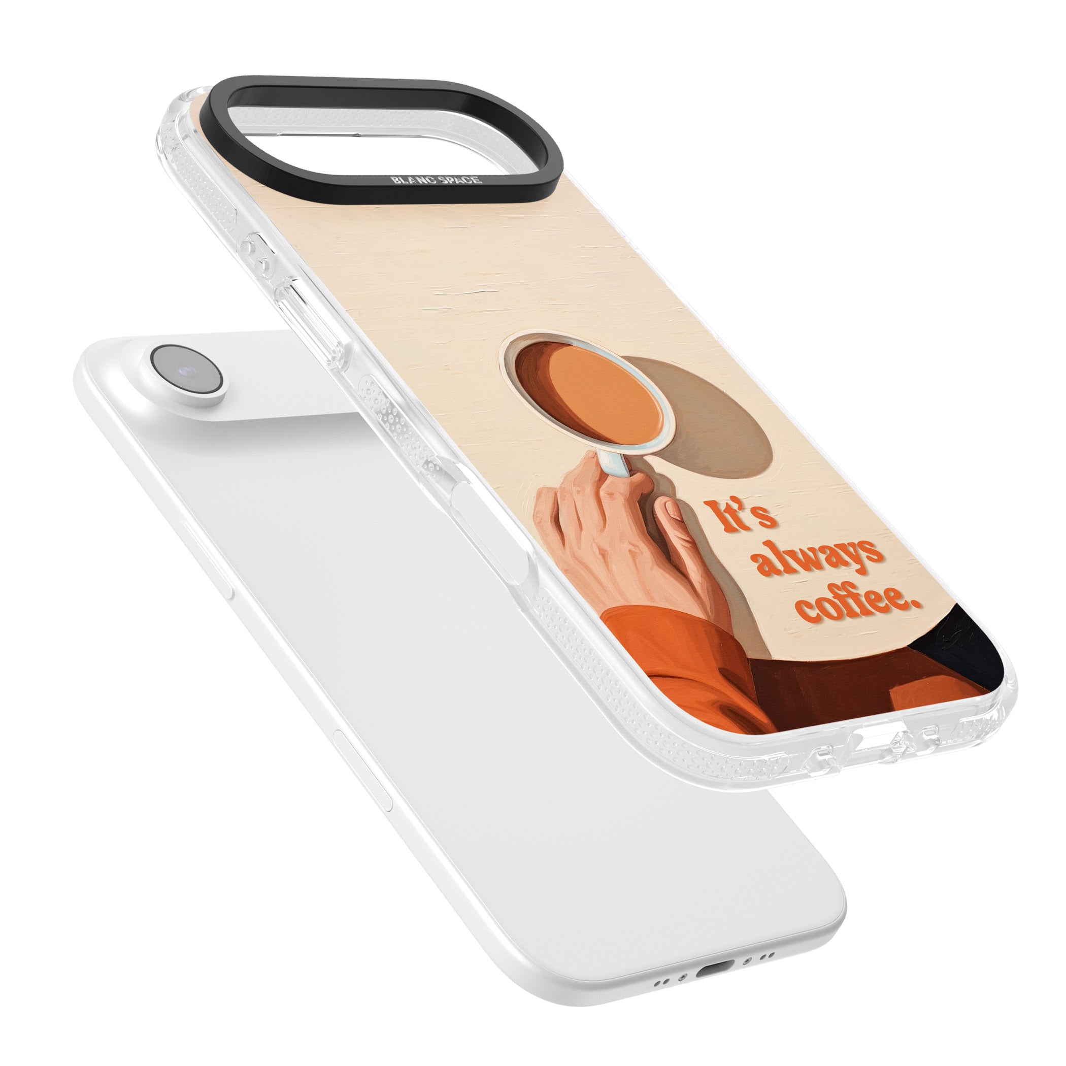 Its Always Coffee iPhone 17 Air Impact Air Clear Phone Case Colours