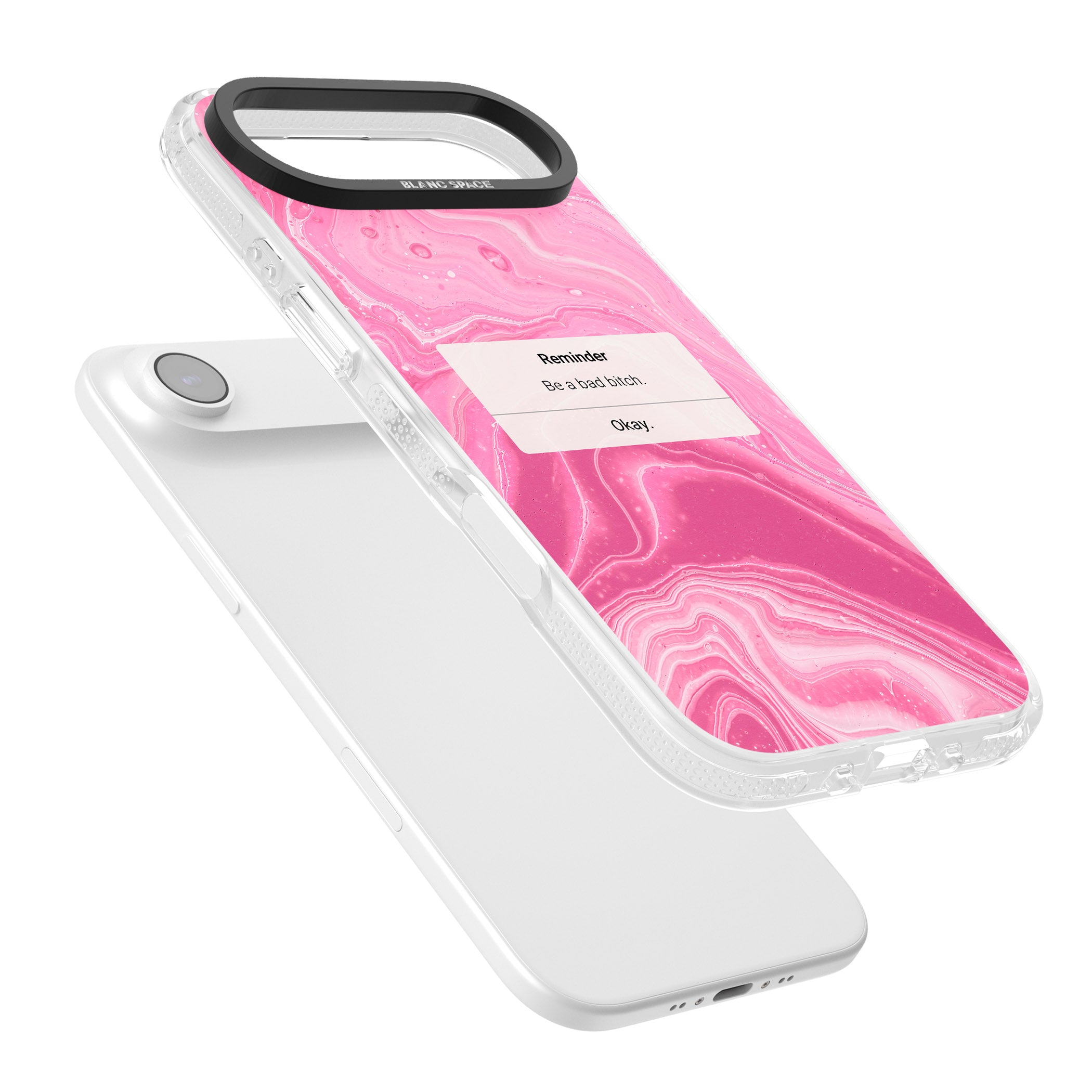 Bad Bitch Reminder iPhone 17 Air Impact Air Clear Phone Case Colours