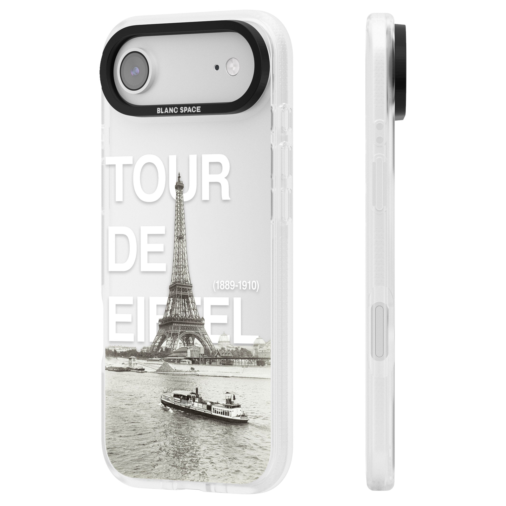 Tour De Eiffel iPhone 17 Air Impact Air Clear Phone Case Side Profile